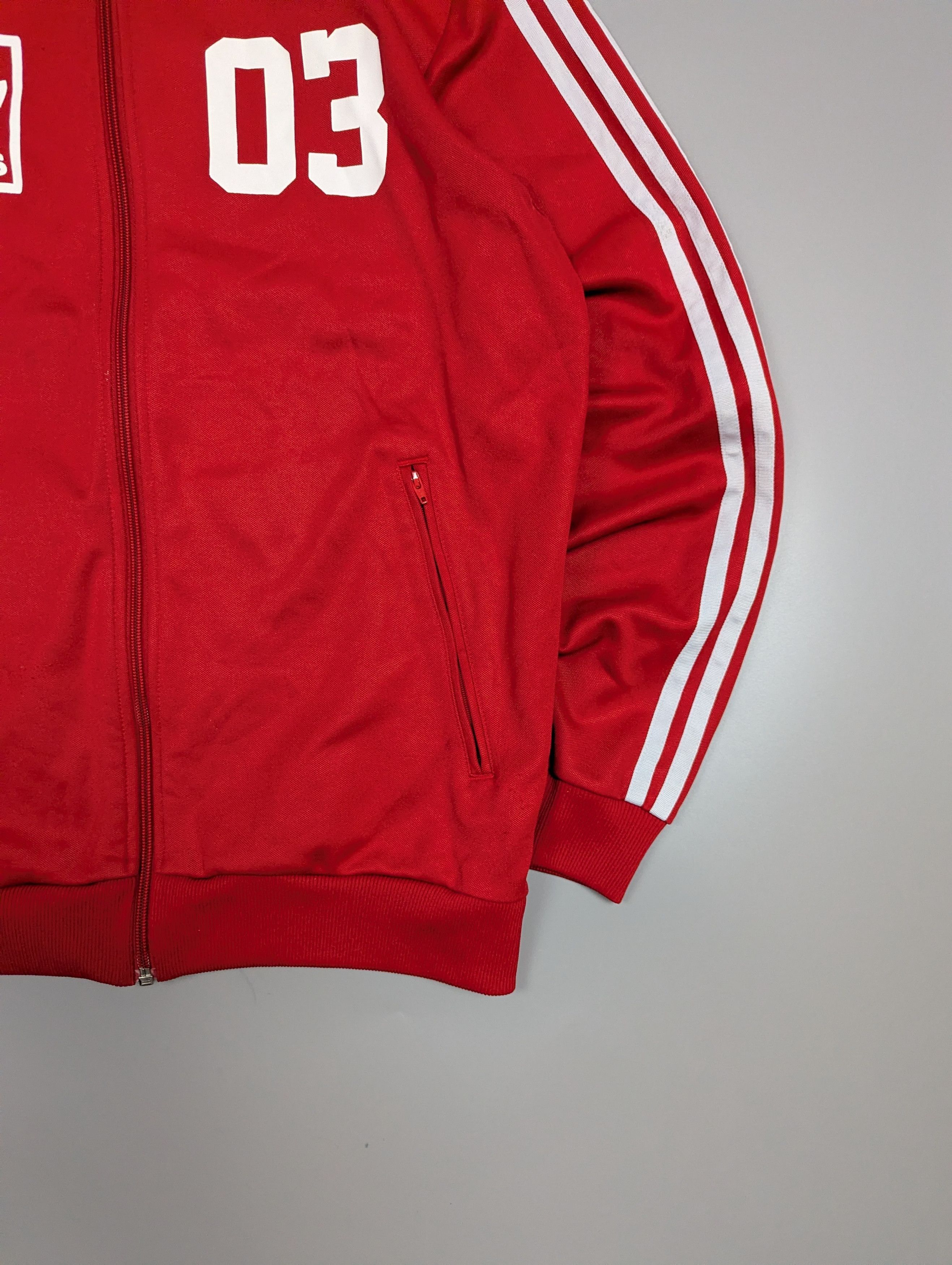 Adidas Adidas Originals Men's Red Track Jacket Trefoil 03 Size US L / EU 52-54 / 3 - 2 Thumbnail
