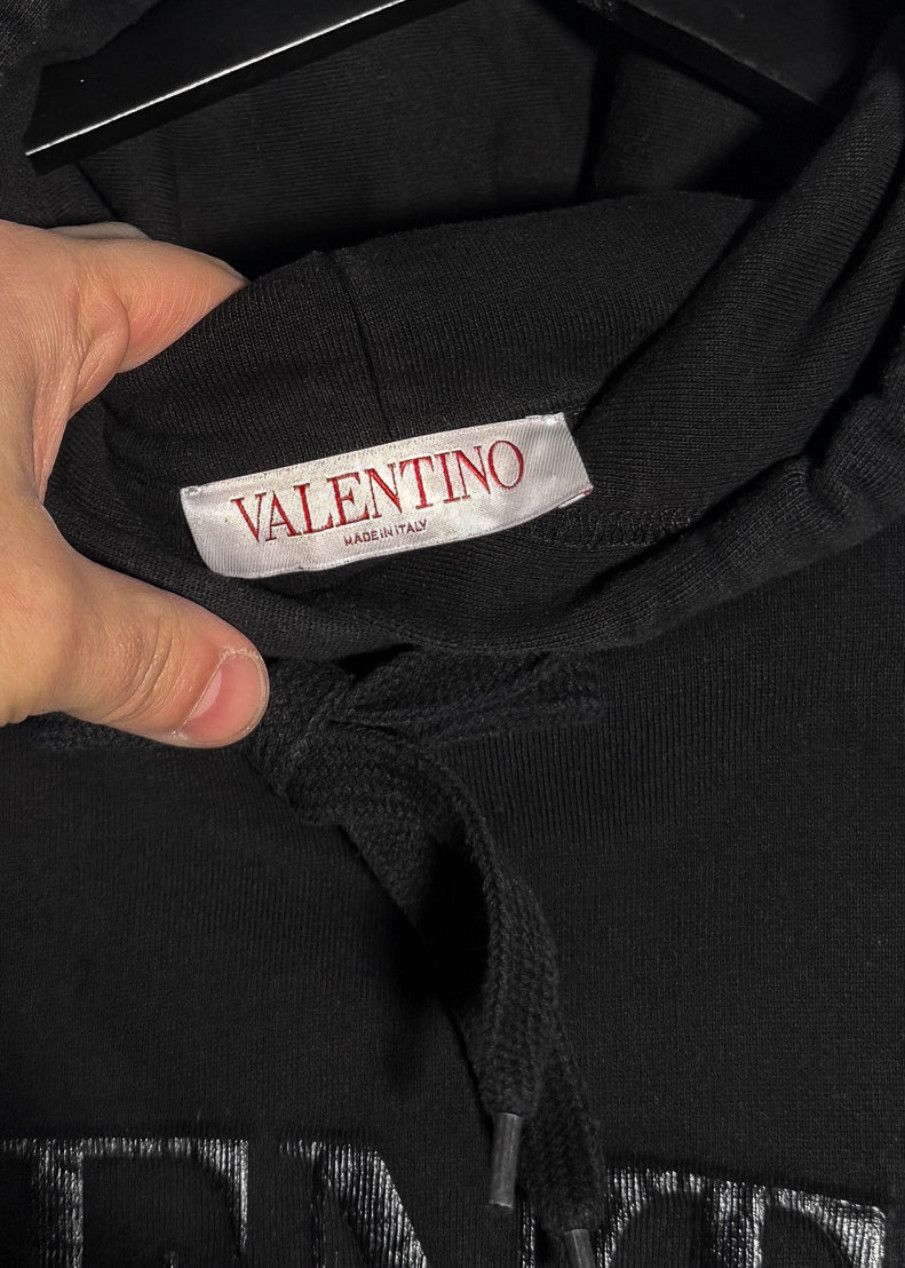 Valentino Valentino Black 3D Logo Embossed Hoodie Size S / US 4 / IT 40 - 6 Thumbnail