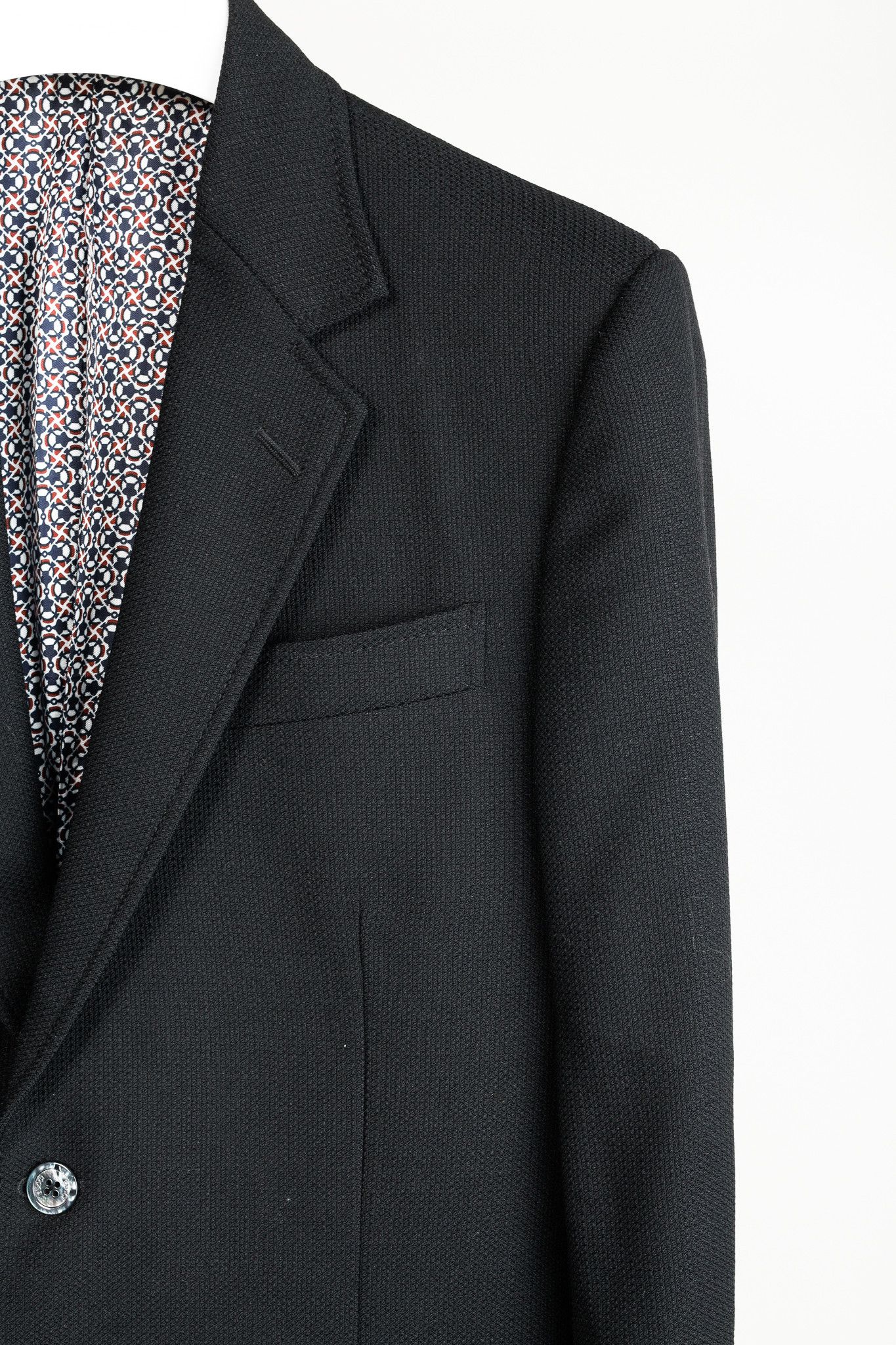 Gucci Gucci Black Wool-Blend Pique Tailored Blazer Size 40R - 4 Thumbnail