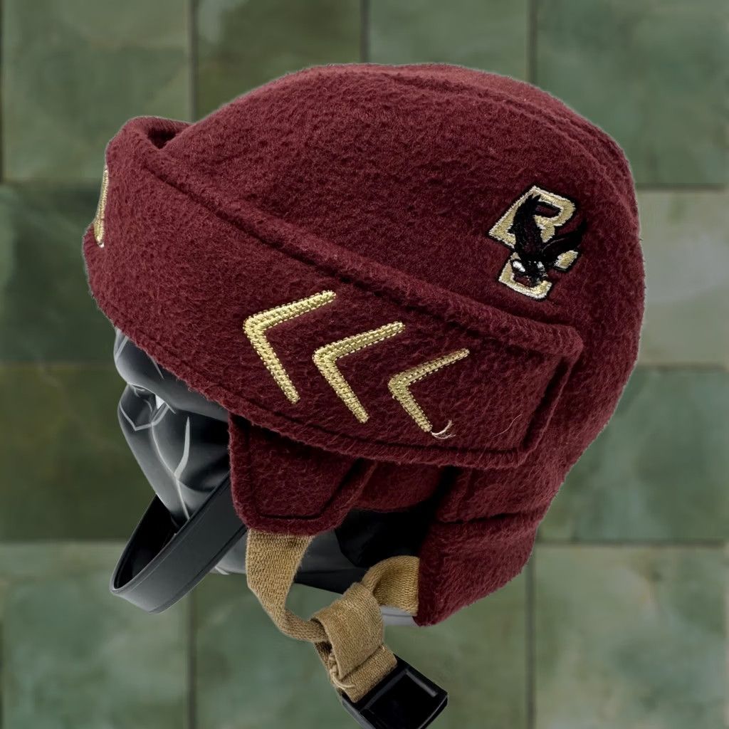 Zephyr Zephyr Boston College BC Eagles Hockey Helmet Fleece Trapper Hat Red Maroon Gold Solid Unisex Adults One Size Winter Fall Ear Flap Insulated Lined Size US M / EU 48-50 / 2 - 1 Thumbnail