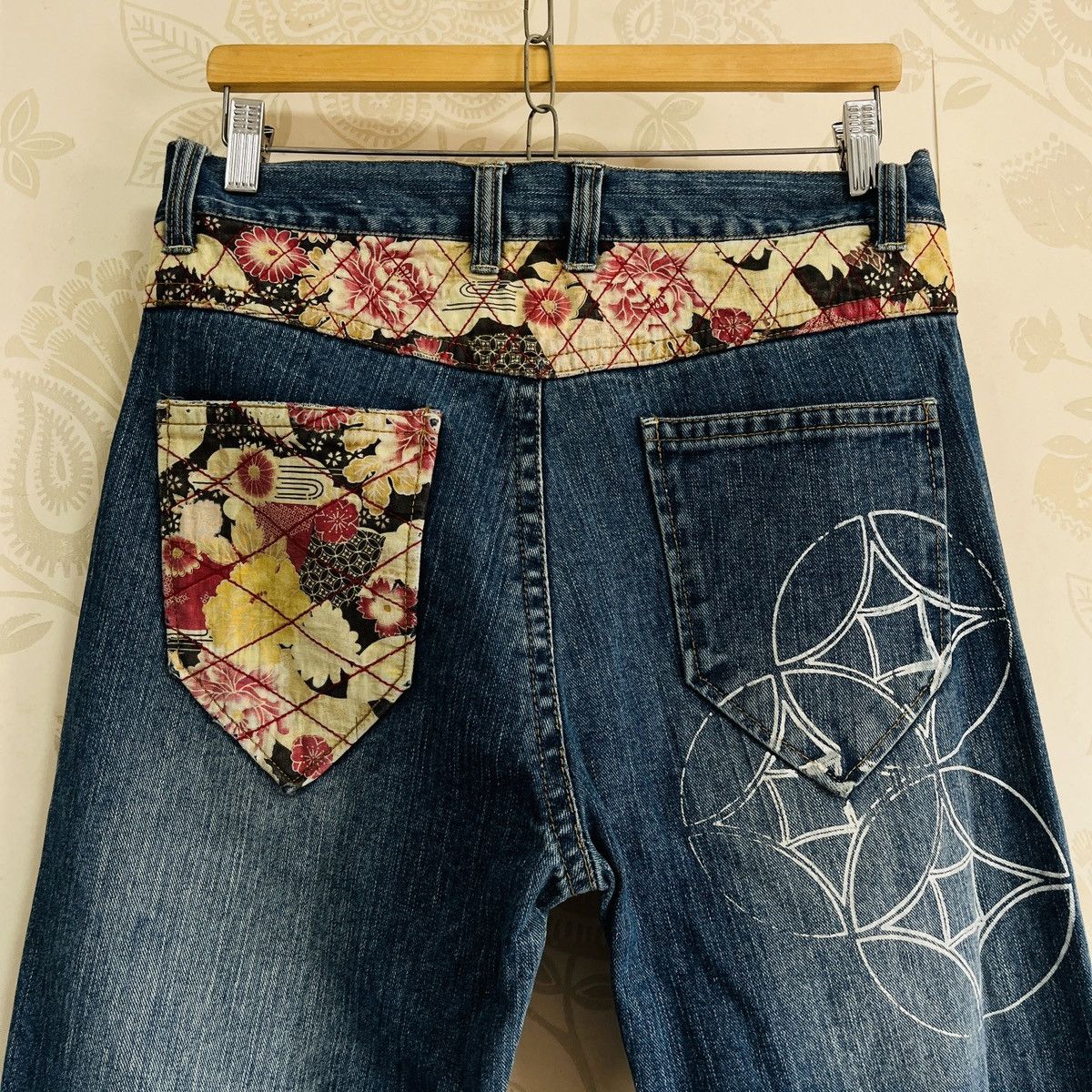 Vintage Vintage Karakuri Koi Fish Yakuza Denim Jeans Size US 32 / EU 48 - 22 Thumbnail