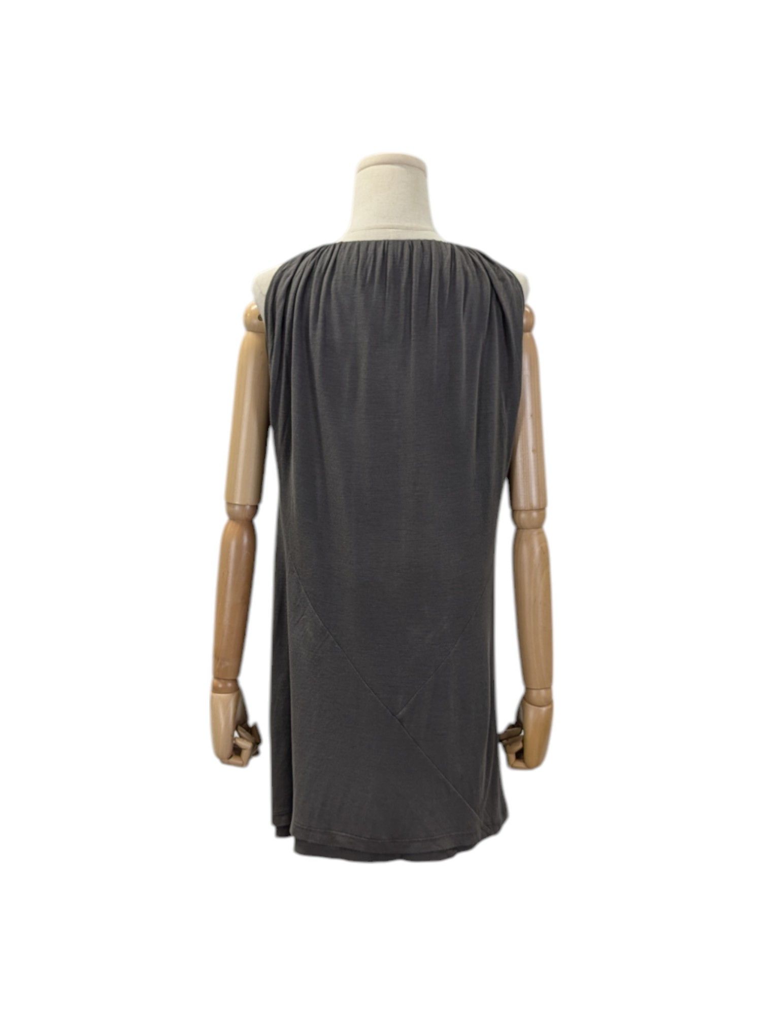 Rick Owens Dark Olive Sleeveless Tunic Size XS / US 0-2 / IT 36-38 - 2 Thumbnail