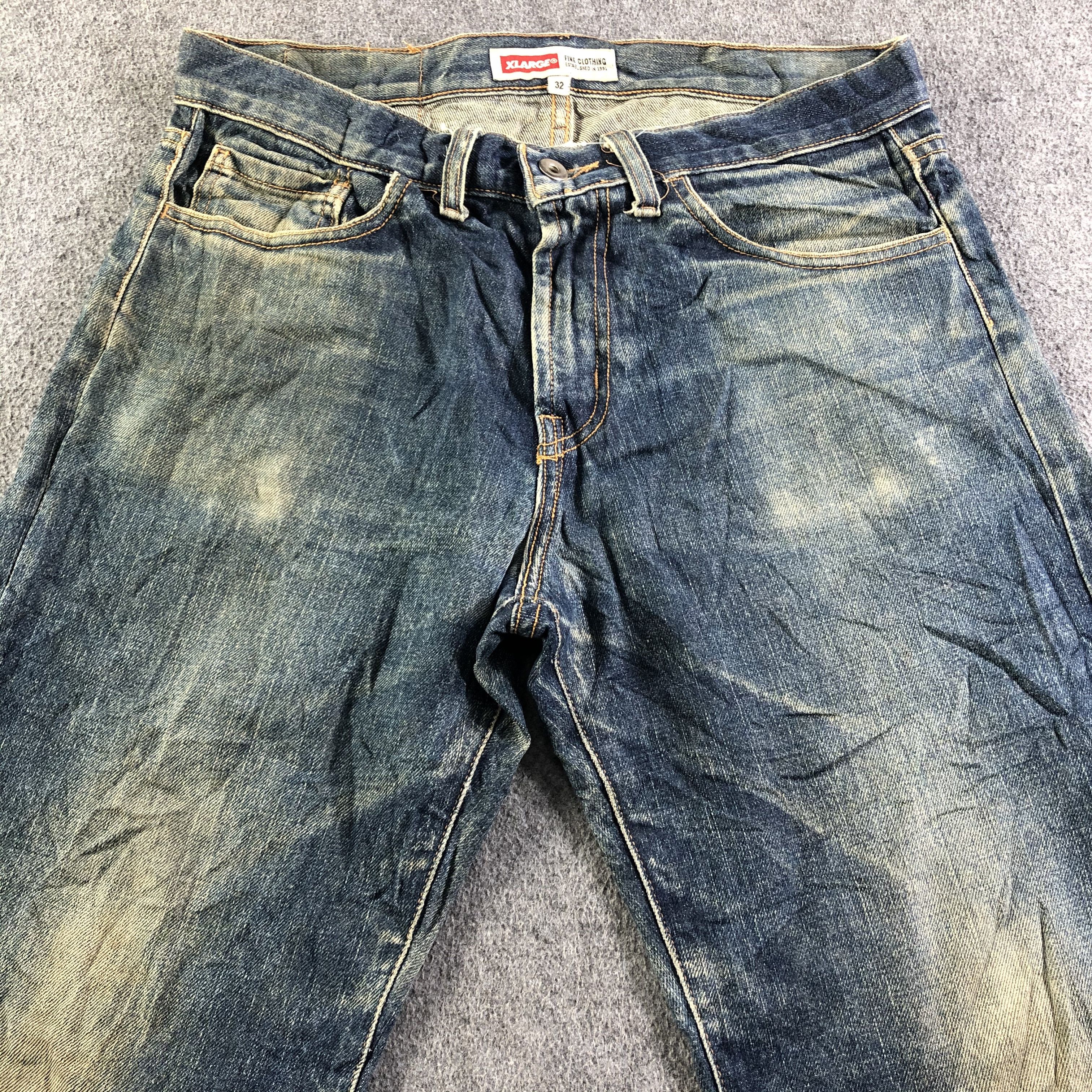 Vintage Vintage Blue Wash XLarge Jeans-J3945 Size US 33 - 3 Thumbnail