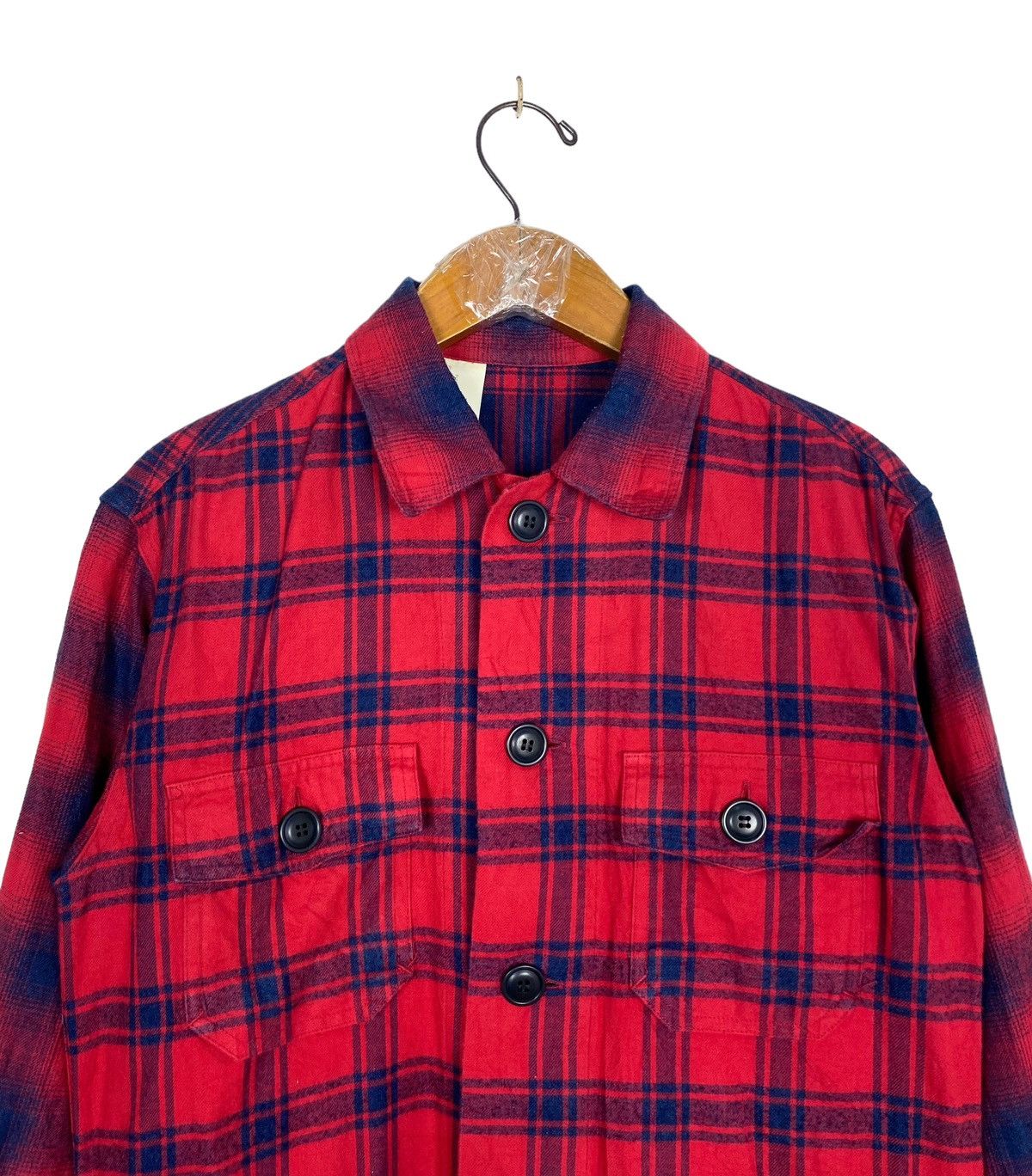 N.Hoolywood Rare‼️ N. Hollywood Flannel Shirt Made in Japan Size M / US 6-8 / IT 42-44 - 2 Thumbnail
