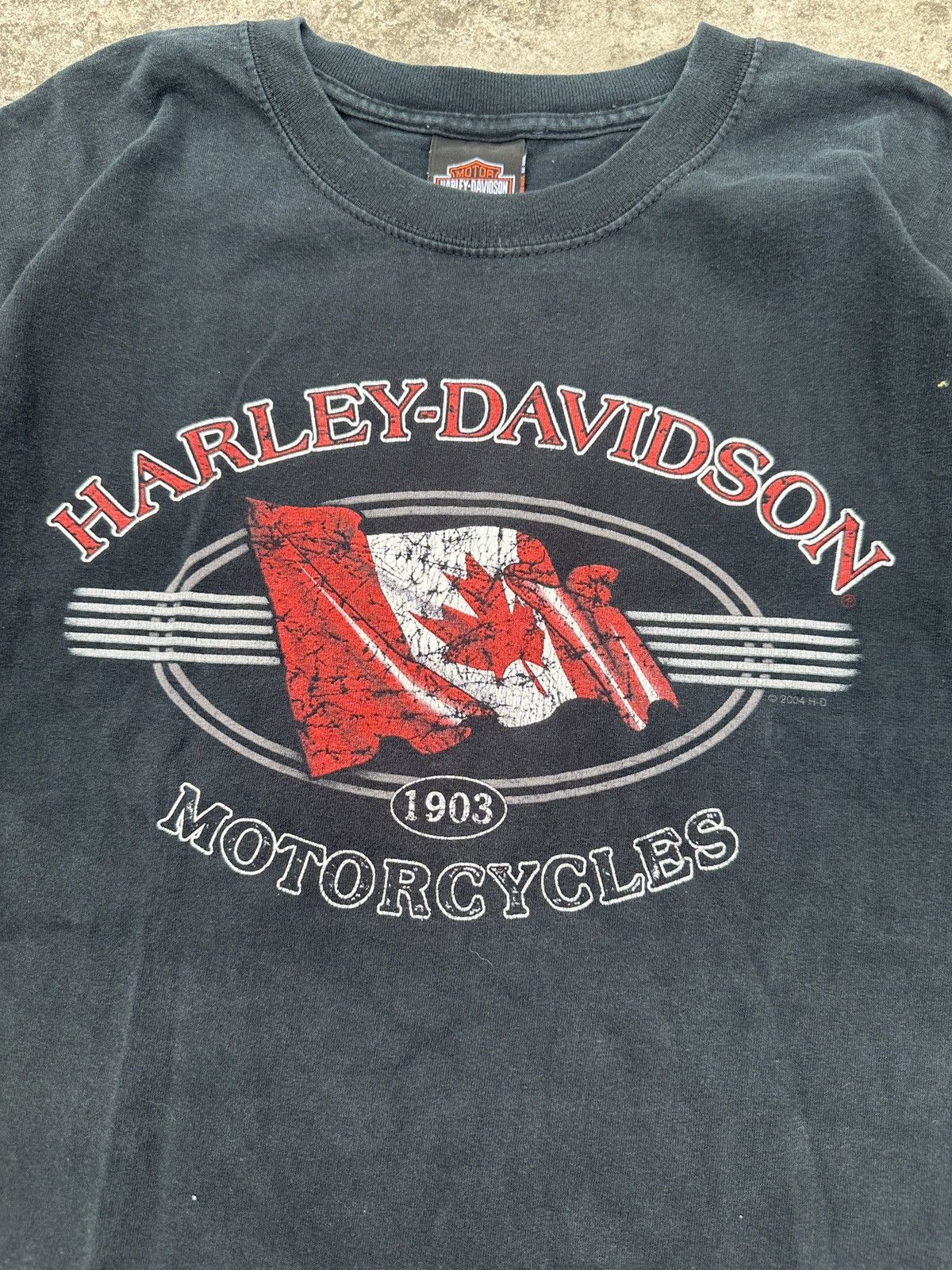 Harley Davidson × Vintage Vintage Harley Davidson Calgary Canada Logo 2004 Rare USA XL Size US XL / EU 56 / 4 - 2 Thumbnail
