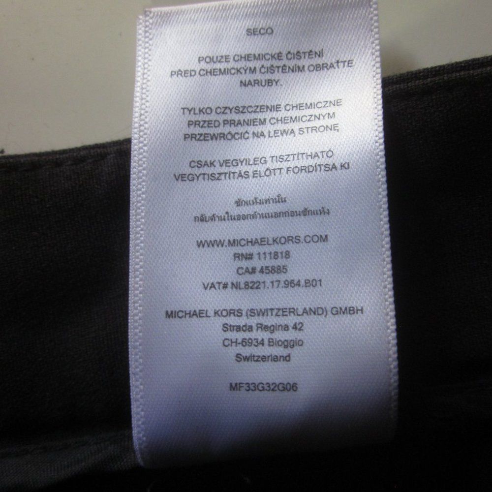 Michael Kors Michael Kors Black Pants Womens Size 8 Slim Trousers Size 28" / US 6 / IT 42 - 12 Thumbnail