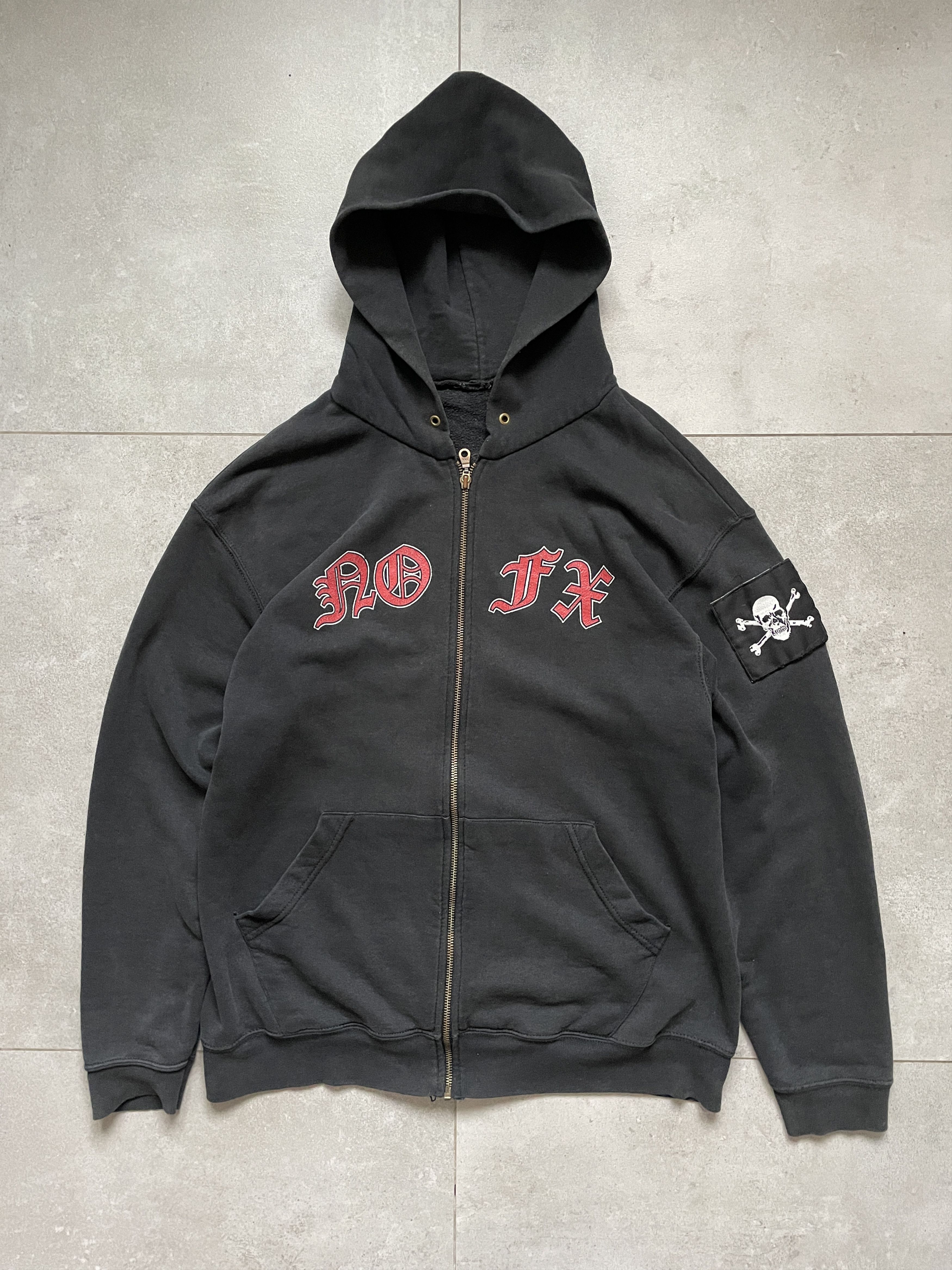 Band Tees × Vintage VINTAGE NOFX IDIOT SON OF ASSHOLE GEORGE BUSH ZIP HOODIE Size US L / EU 52-54 / 3 - 3 Thumbnail