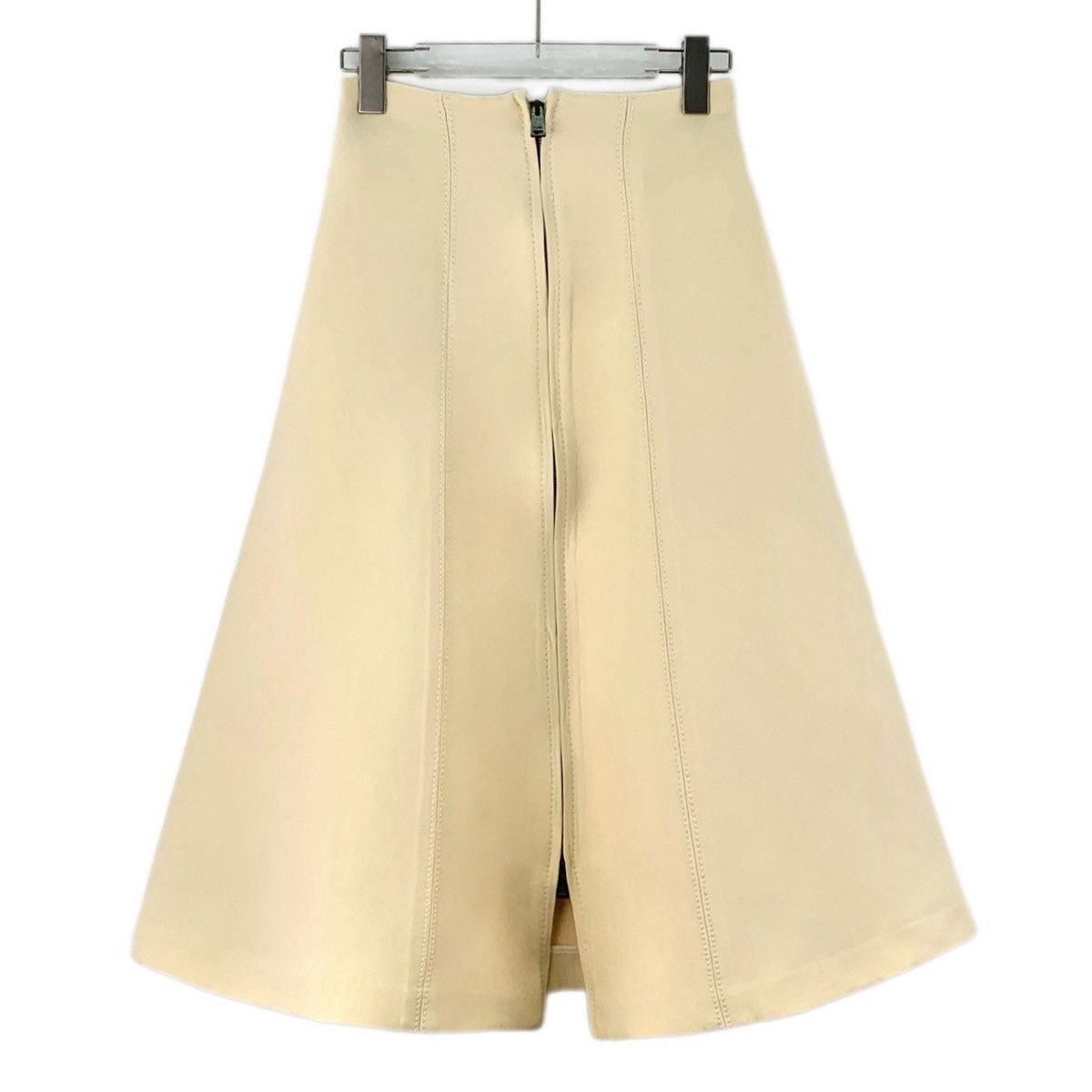 Fendi Fendi Beige Zip Design Casual Long Skirt K26WX Size 26" / US 2 / IT 38 - 1 Thumbnail