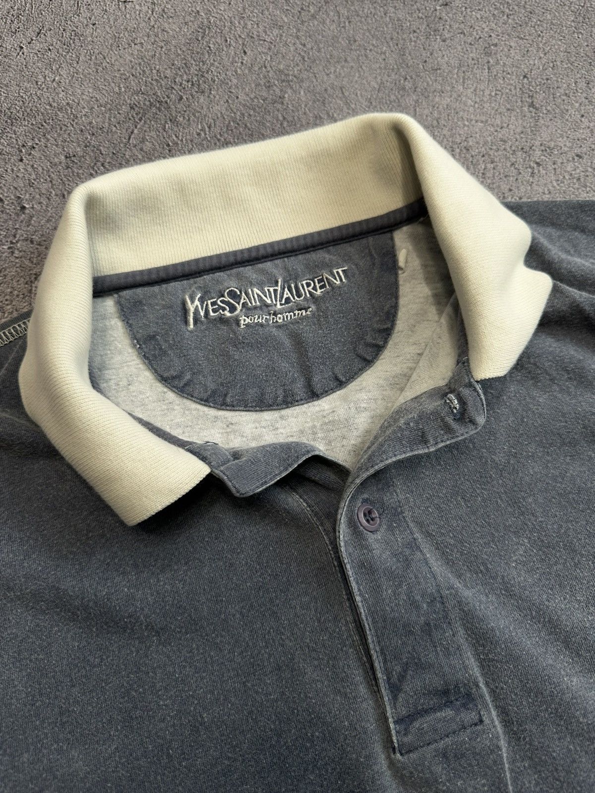 Vintage × Yves Saint Laurent 🦈 Yves Saint Laurent Vintage Polo Size US L / EU 52-54 / 3 - 3 Thumbnail