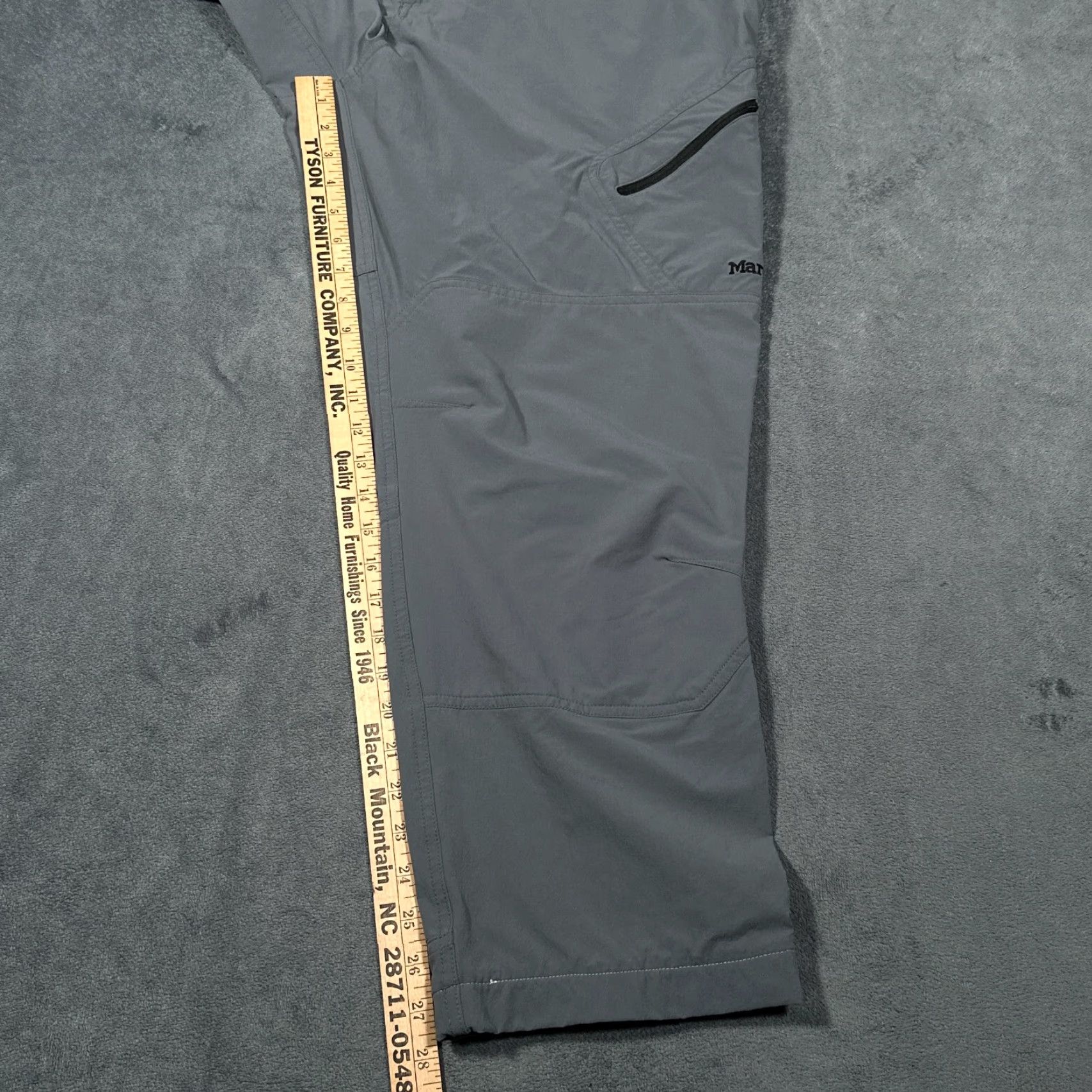 Marmot Marmot Cargo Pants Mens 40x28 Gray Nylon Stretch Hiking Outdoor Performance Size US 40 / EU 56 - 4 Thumbnail