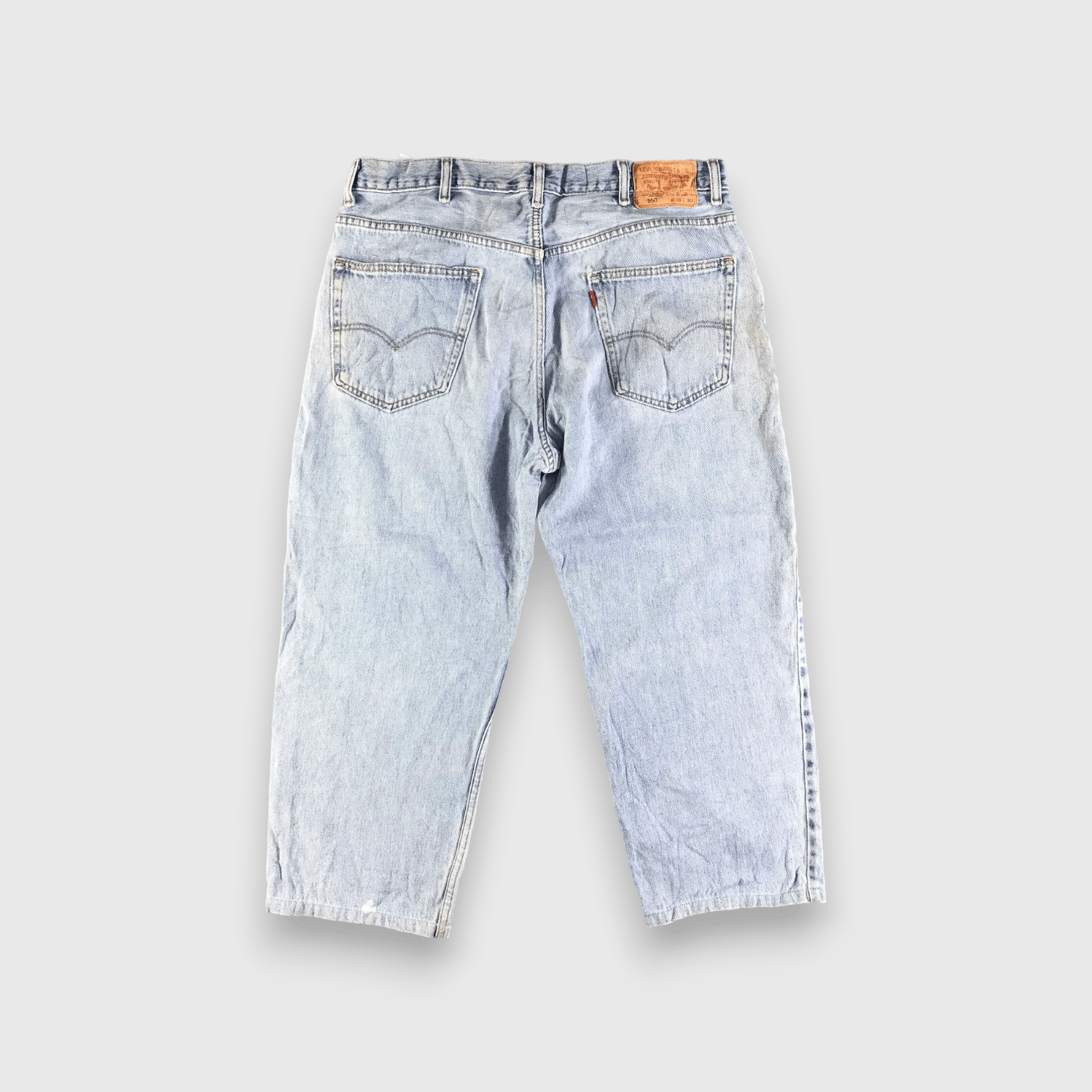 Levi's Vintage Blue Wash Levis 550 Jeans-J3299 Size US 37 - 2 Thumbnail