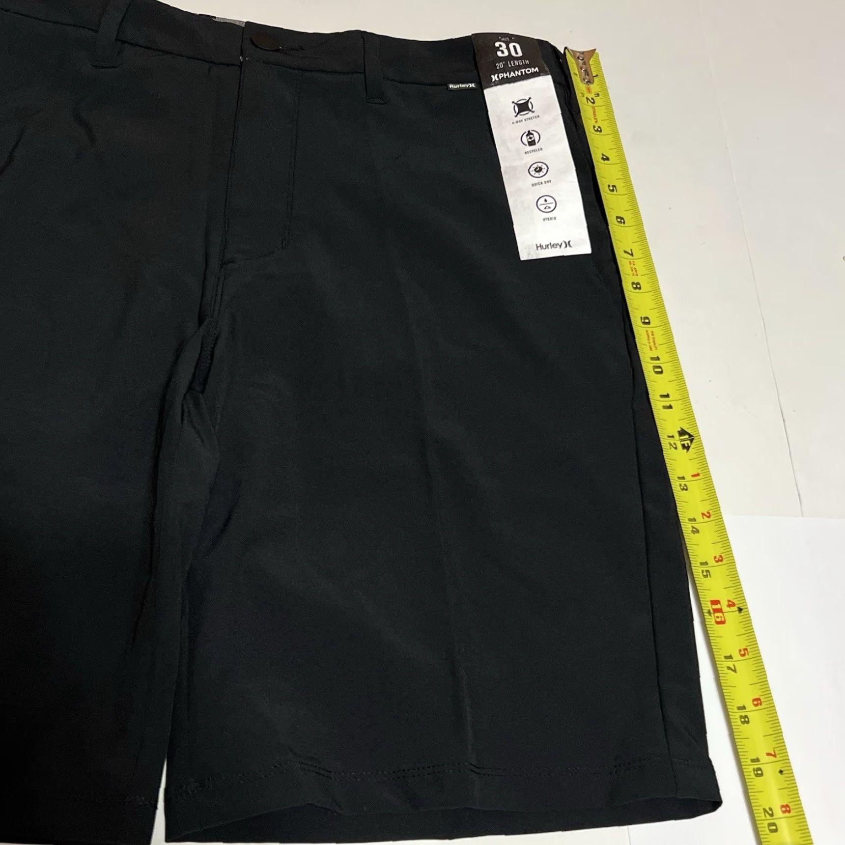Hurley Hurley Mens Phantom Flex 2.0 Short 20" Tag Size 30 Measures 32 Black NWT Size US 32 / EU 48 - 6 Thumbnail