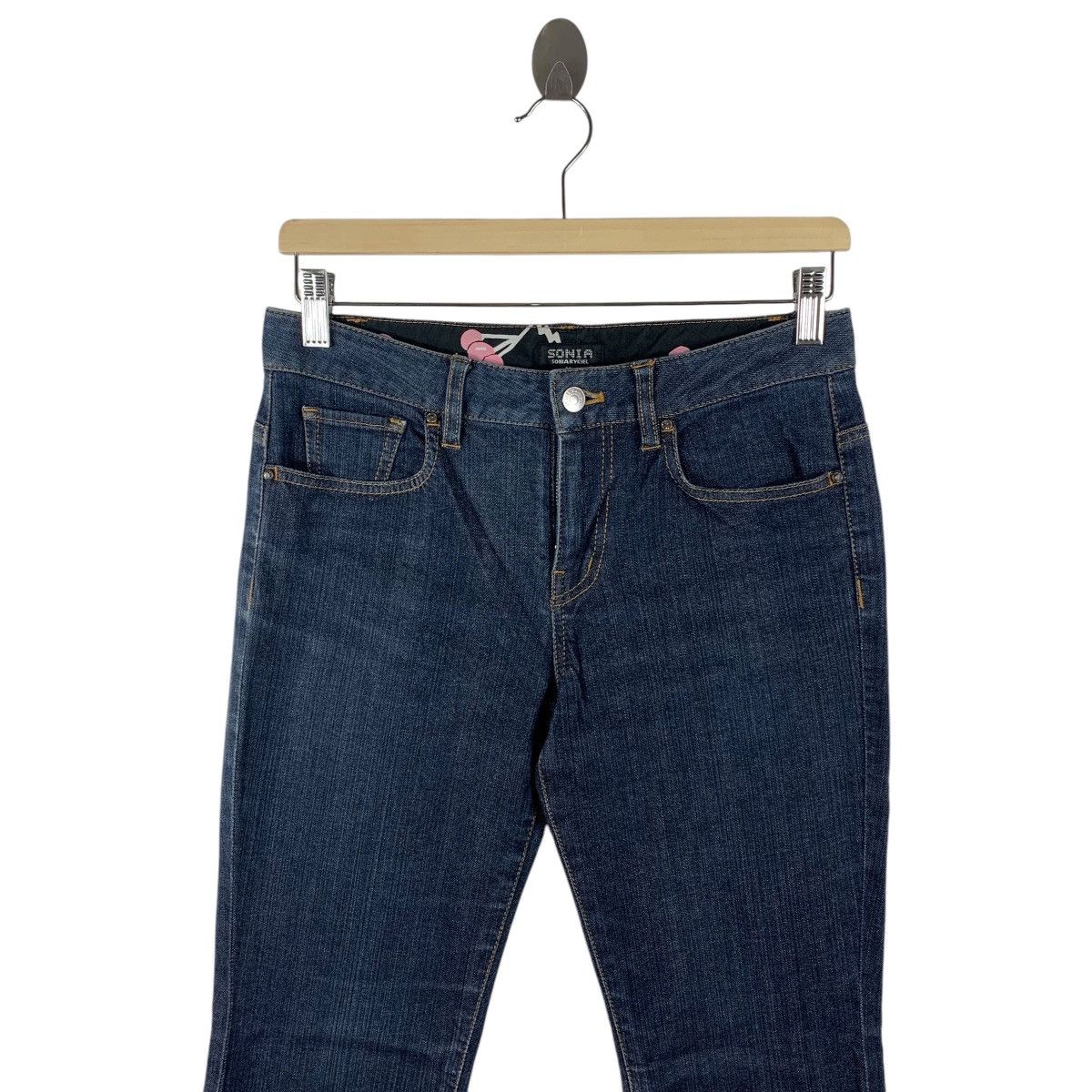 Sonia Rykiel × Vintage Vintage SONIA RYKIEL women blue jeans Size 29" - 2 Thumbnail