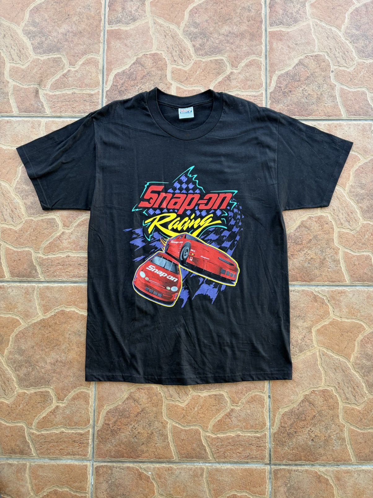 Hanes Vintage Snap-on Racing tshirt Size US XL / EU 56 / 4 - 1 Thumbnail