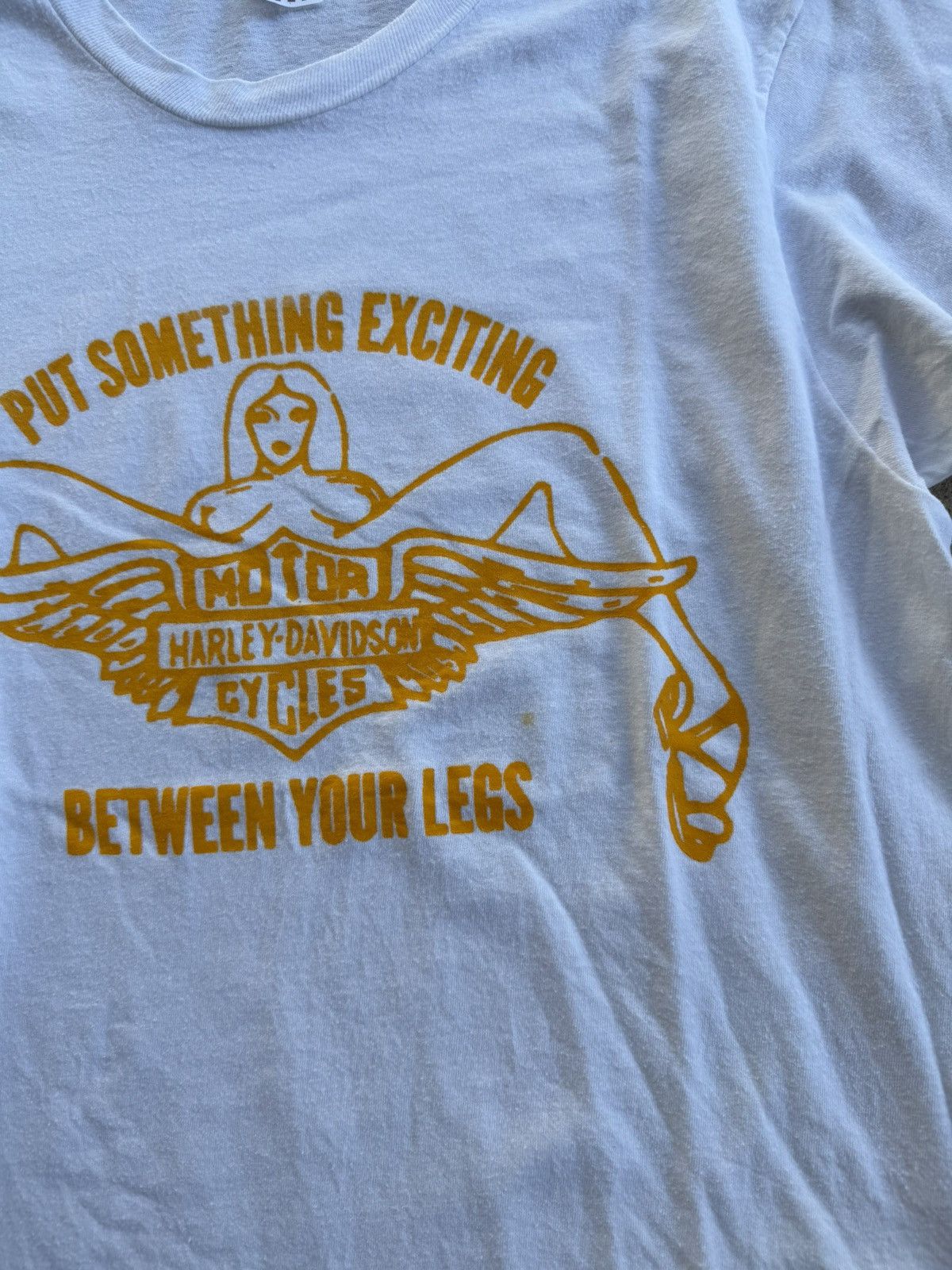 Harley Davidson Vintage Harley Davidson Something Exciting Between Your Legs Size US L / EU 52-54 / 3 - 4 Thumbnail