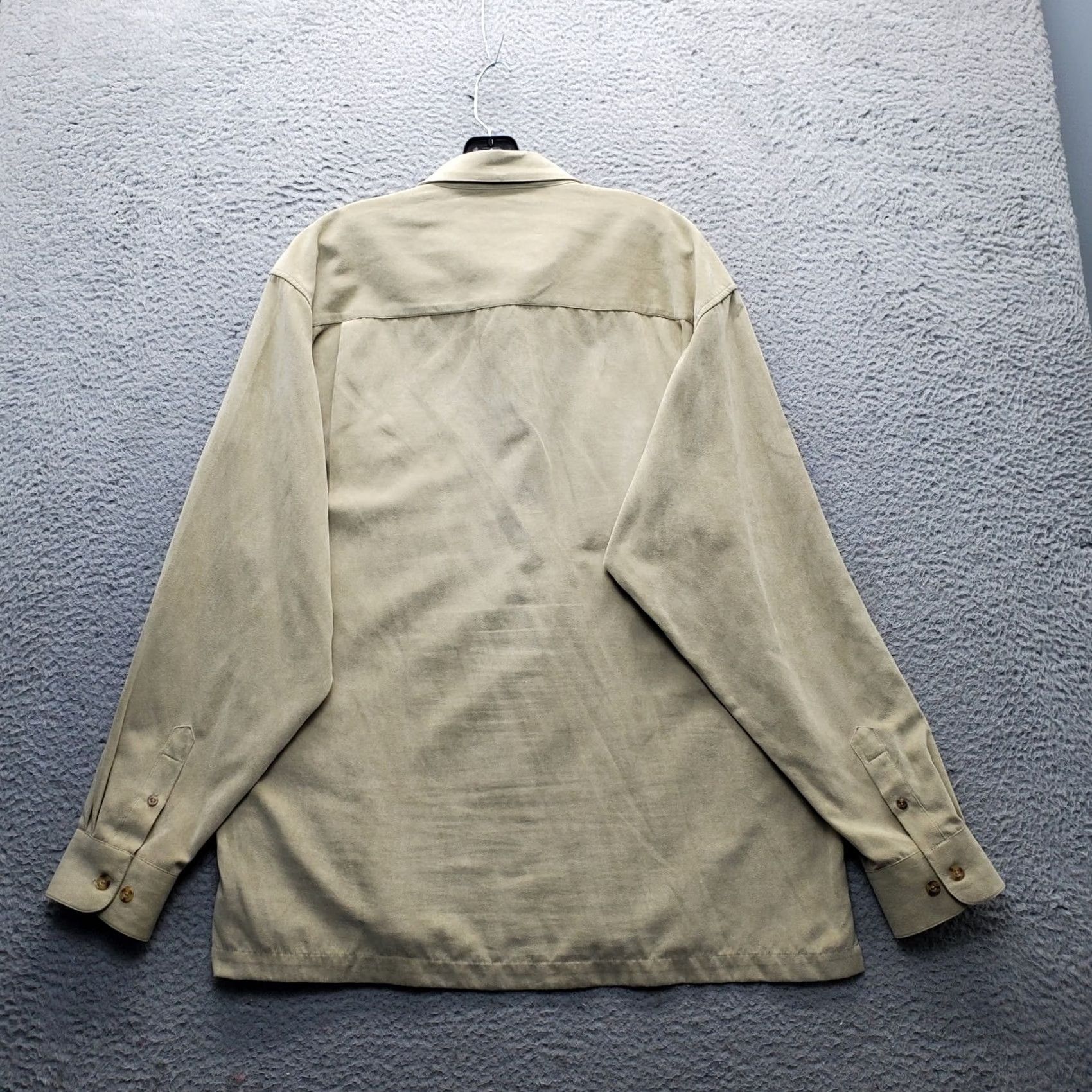 Vintage Cotton Reel Shirt Mens Large Brown Detail Pockets Side Slit Collared Button Up Size US L / EU 52-54 / 3 - 2 Thumbnail