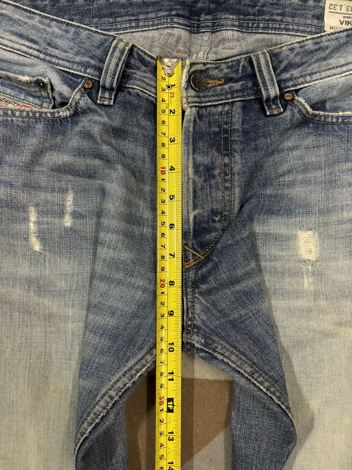 Diesel Vintage Diesel Industry Mud Wash Loose Fit Distressed Jeans Size US 34 / EU 50 - 20 Thumbnail