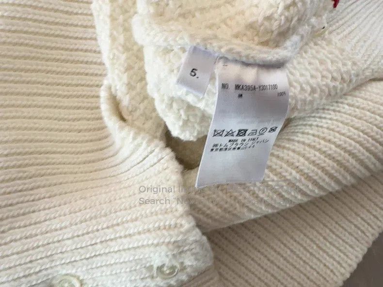 Thom Browne Thom Browne White Pineapple Patterned Knit Sweater Size US XXL / EU 58 / 5 - 3 Thumbnail