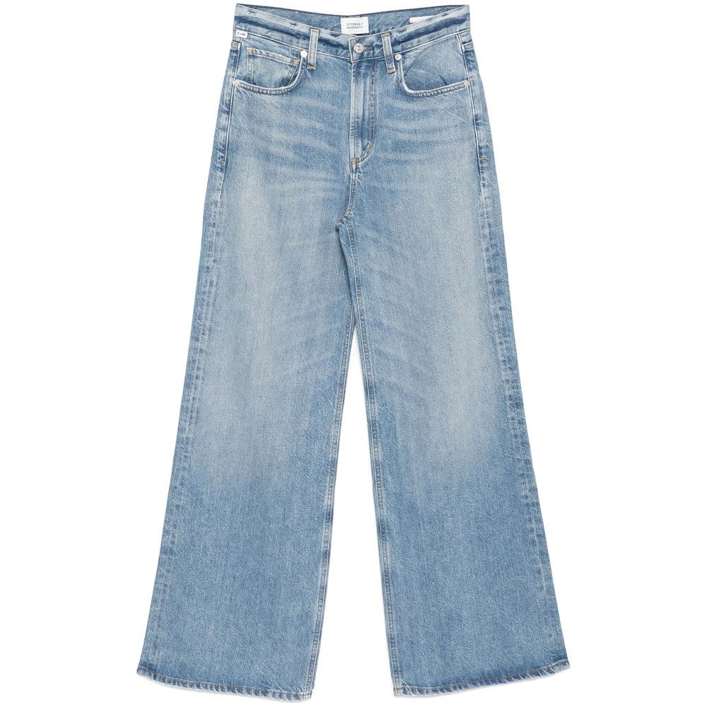 Citizens Of Humanity Citizens Of Humanity BLUE Denim - Wide-Leg Jeans Size 27" / US 4 / IT 40 - 1 Thumbnail