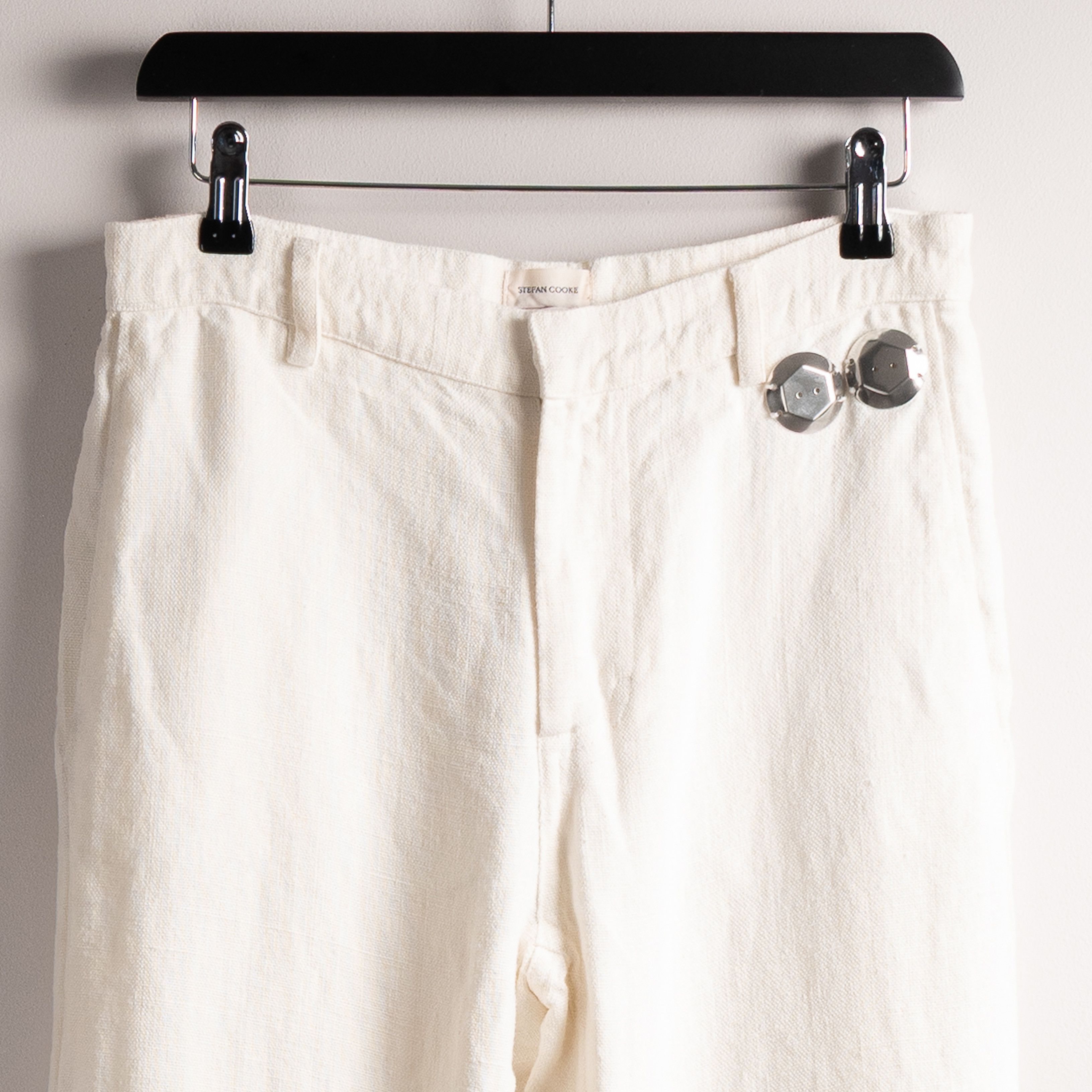 Stefan Cooke Stefan Cooke SS22 Naval Trousers Ecru Size US 30 / EU 46 - 11 Thumbnail