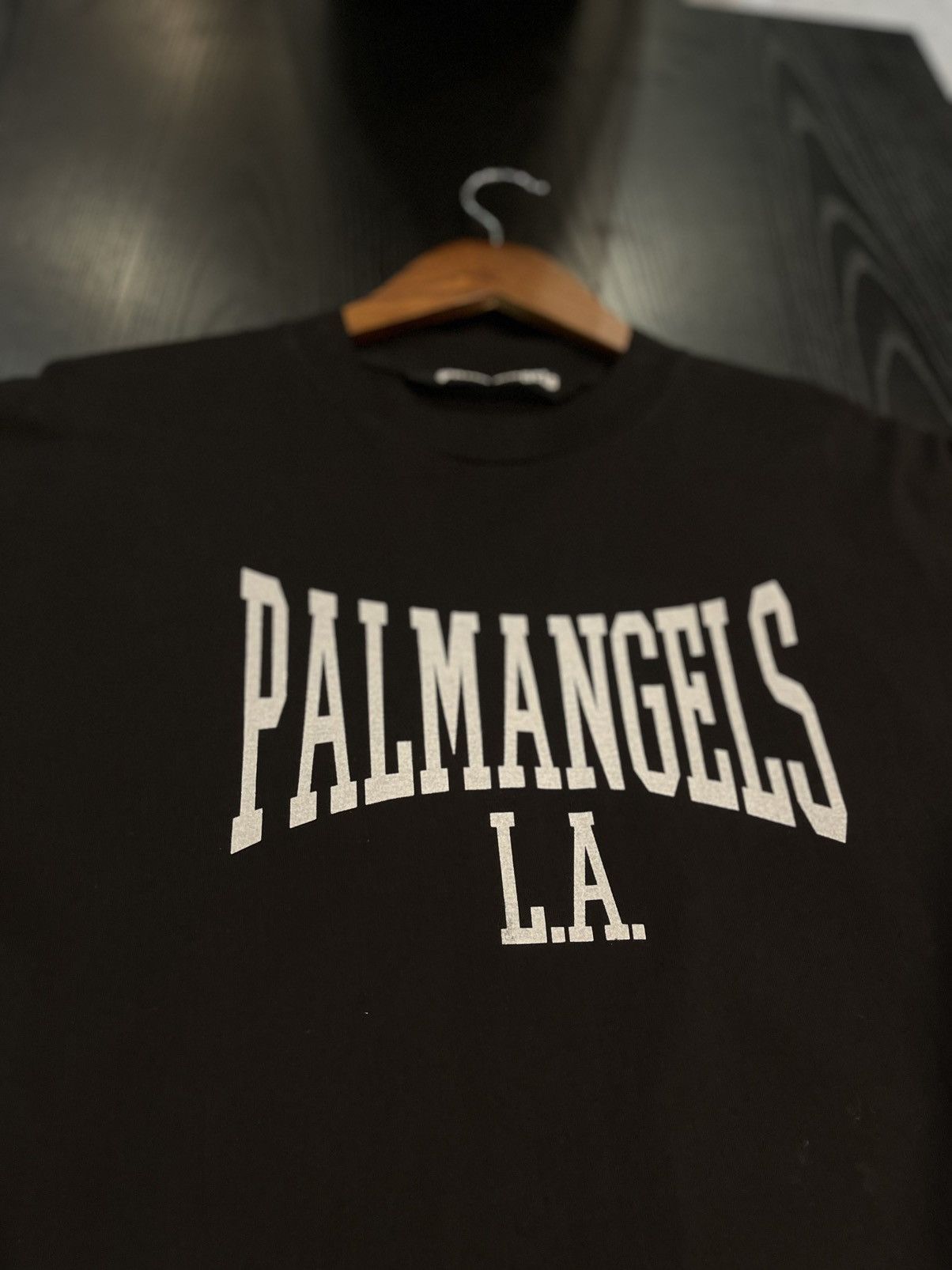 Palm Angels Size L - Palm Angels College Print Tee Size US L / EU 52-54 / 3 - 4 Thumbnail