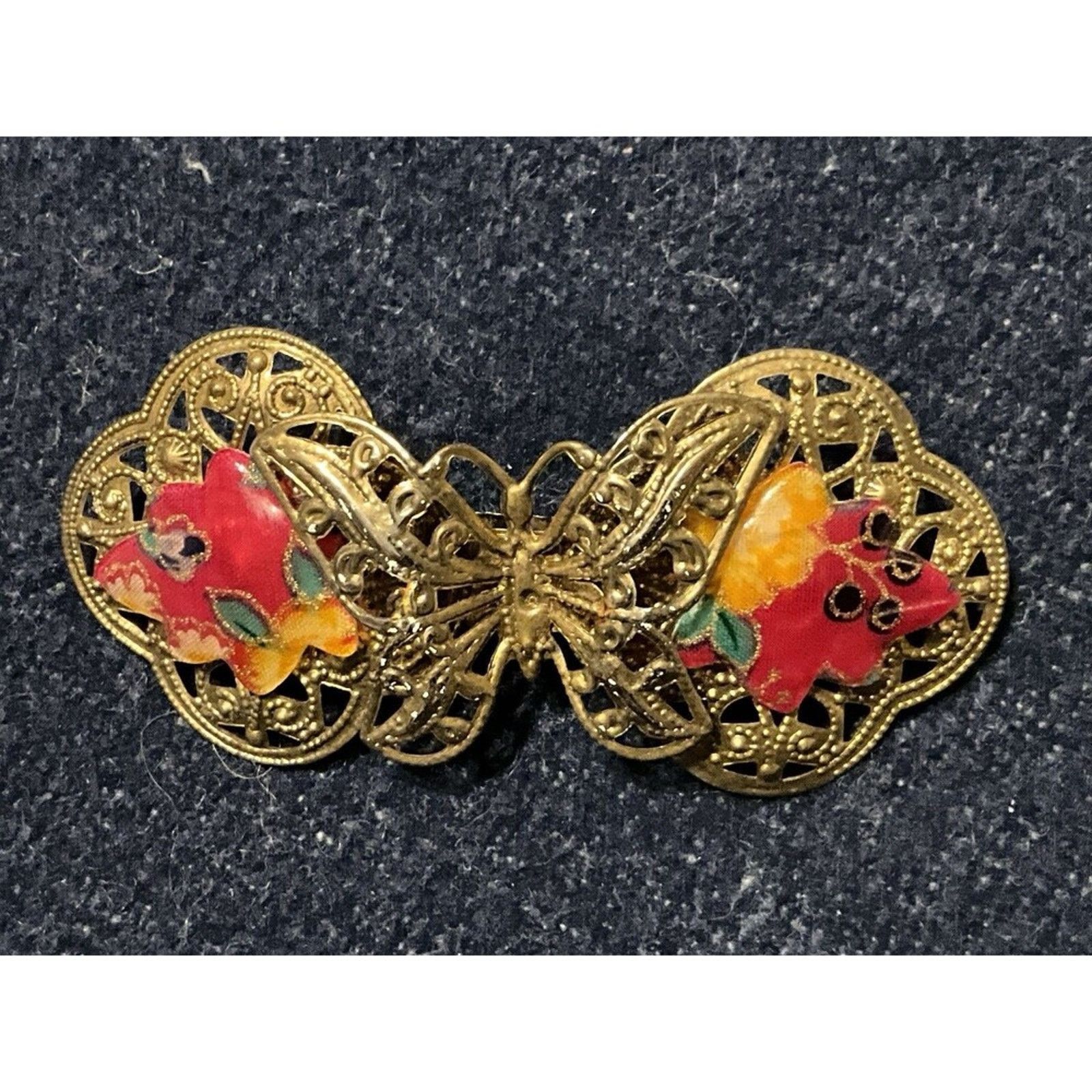 Other Gold Tone Large Butterfly Hair Clip Size ONE SIZE - 3 Thumbnail