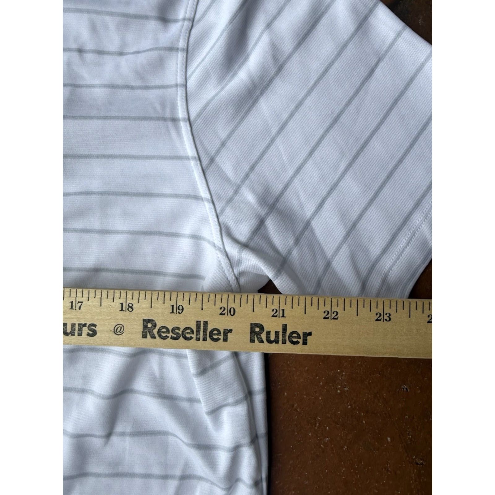 Nike NWT Nike Golf Tour Polo Shirt Men’s Large White Striped Size US L / EU 52-54 / 3 - 5 Thumbnail
