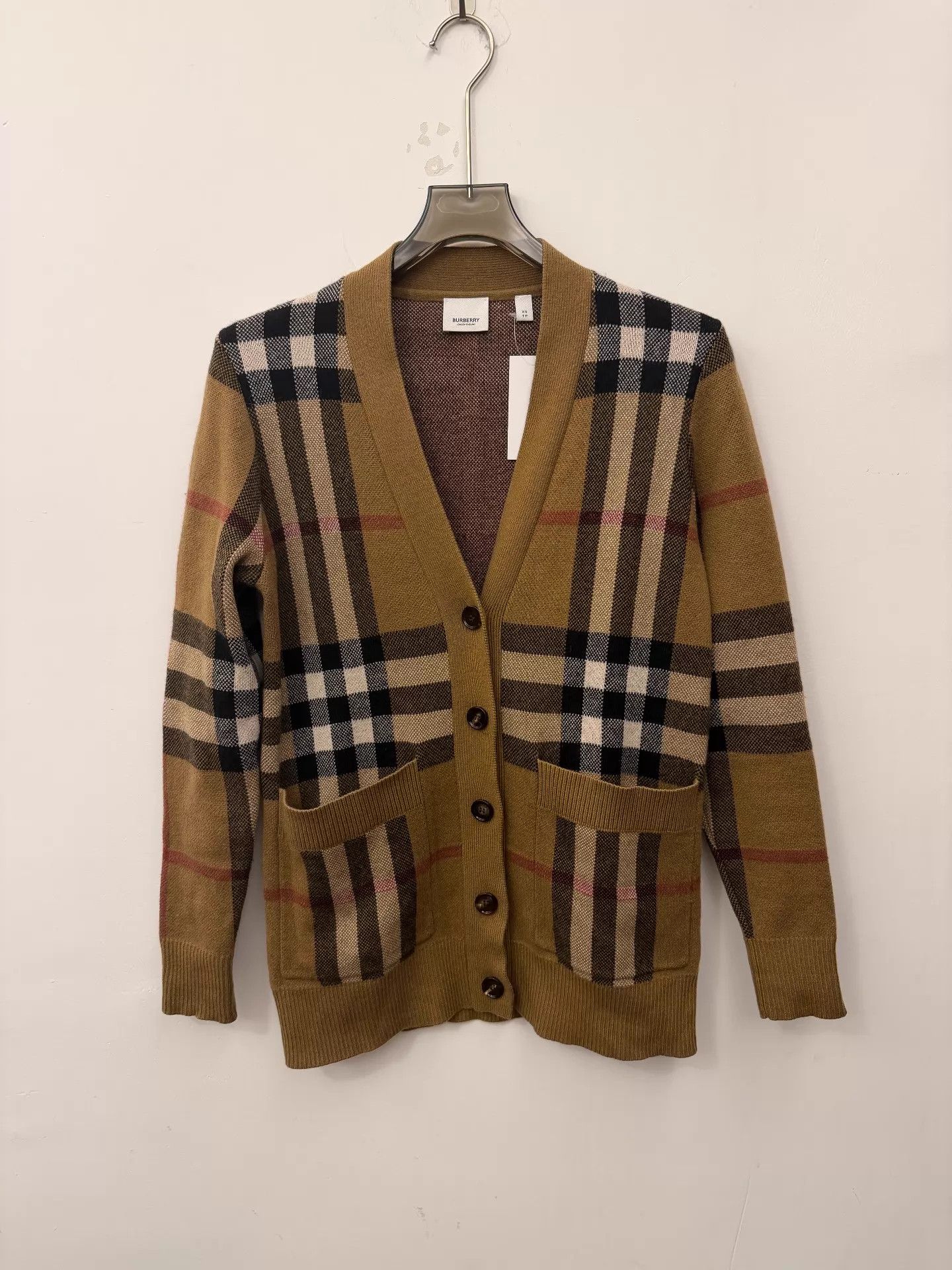 Burberry Burberry Check Wool-Cashmere Sweater Women's XS Size XS / US 0-2 / IT 36-38 - 1 Thumbnail