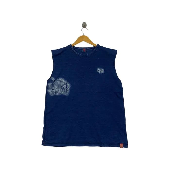 Vintage Vintage JAPAN TRADITIONAL KAMAKURA Goddess Indigo Tee Shirt Size M / US 6-8 / IT 42-44 - 1 Thumbnail