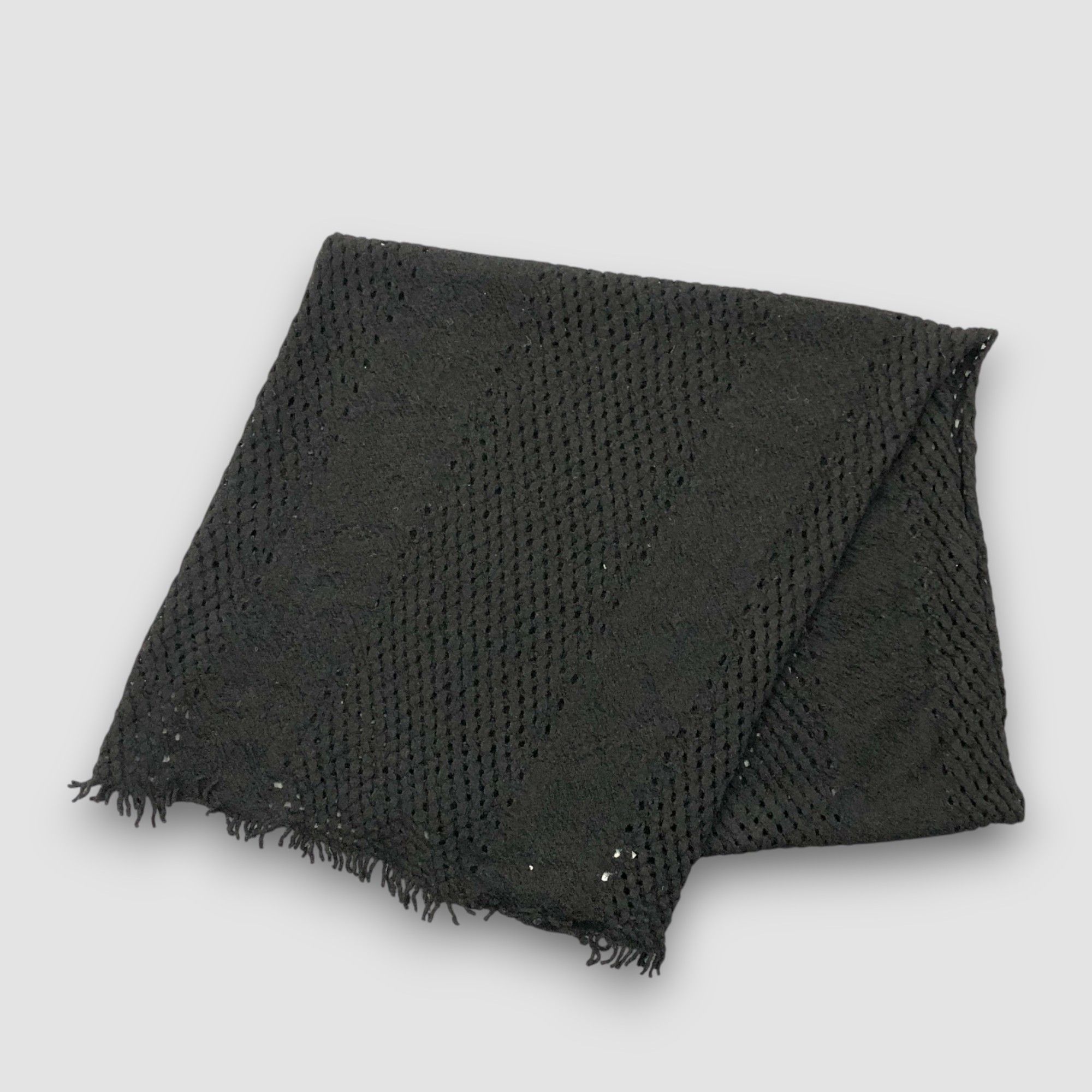 Zucca Vintage Zucca de Cabane Scarf Muffler Wool Winter Scarves Size ONE SIZE - 3 Thumbnail
