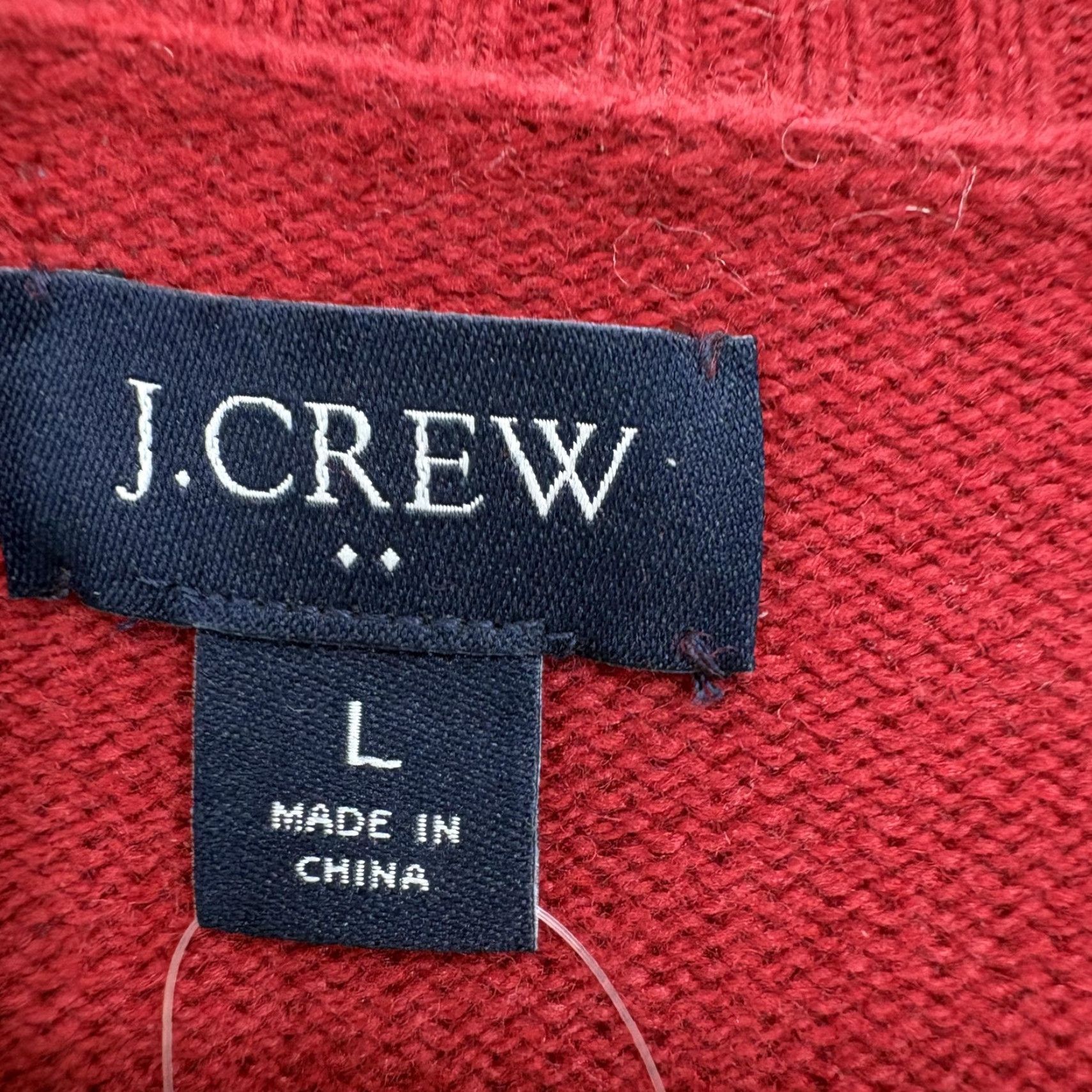 J.Crew J.Crew Sweater Mens Large Red Lambswool Blend Crewneck Knit Pullover Casual NWT Size US L / EU 52-54 / 3 - 4 Thumbnail
