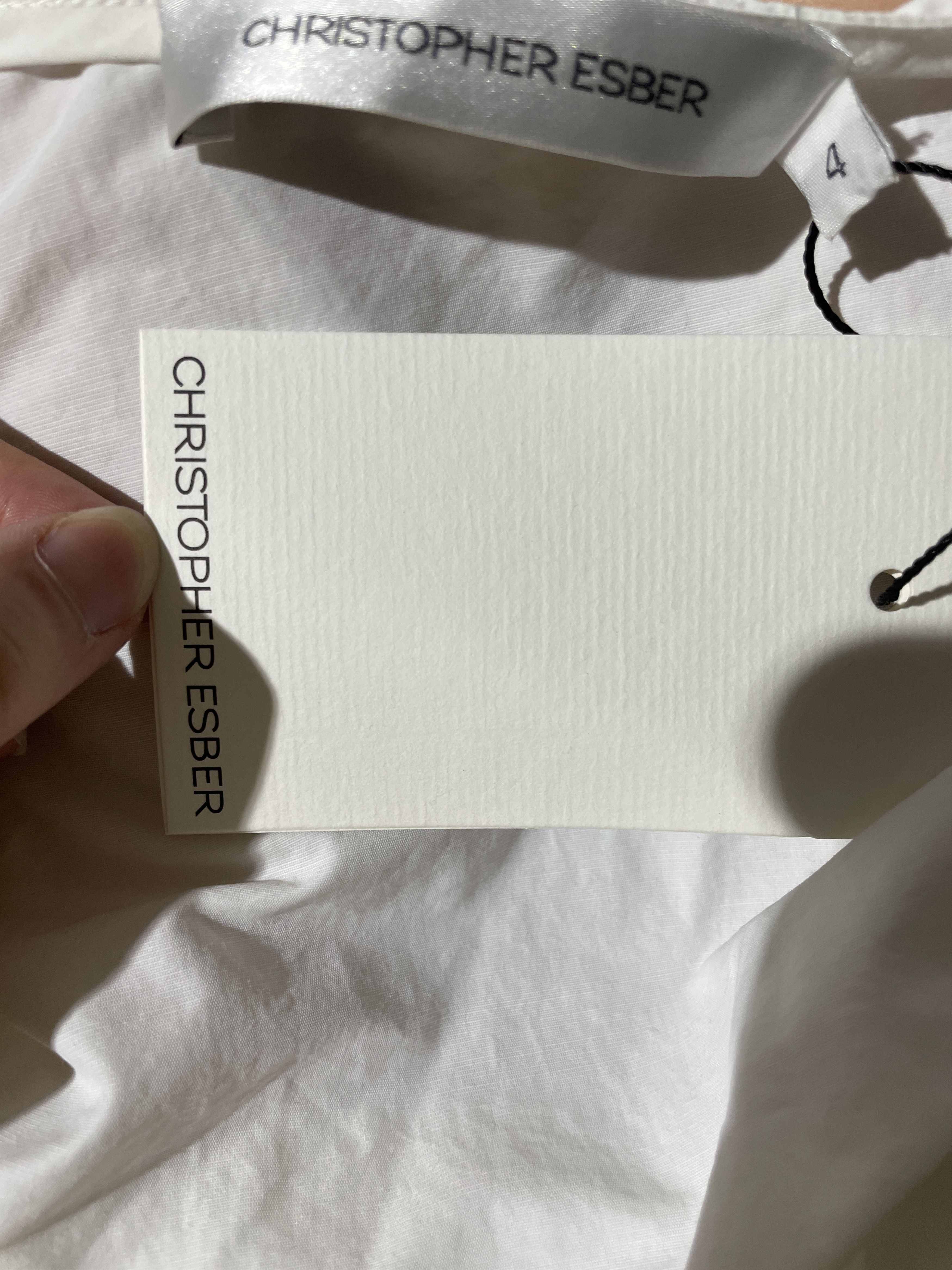 Christopher Esber Cropped Tie Tee Size XS / US 0-2 / IT 36-38 - 3 Thumbnail