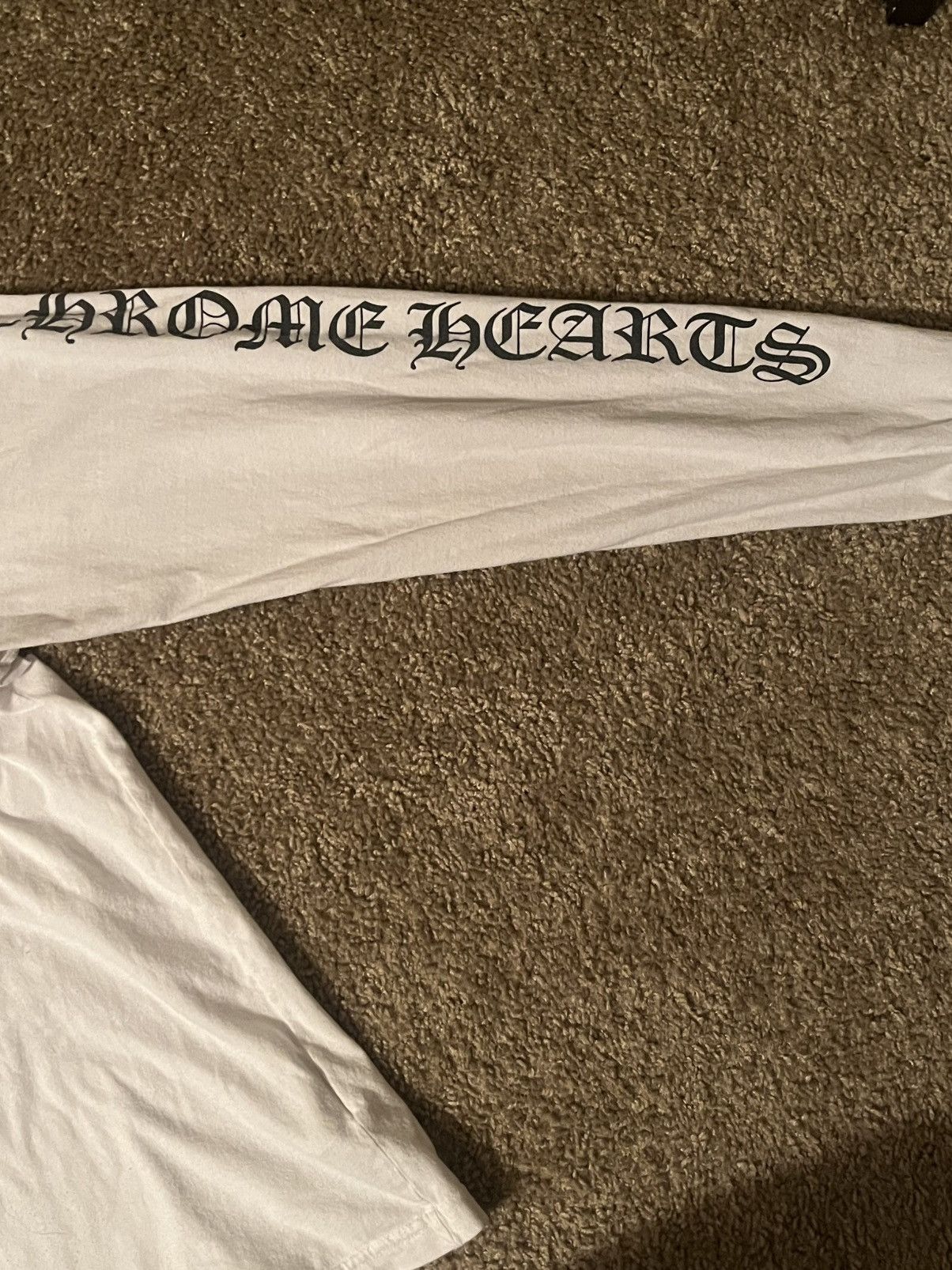 Chrome Hearts Chrome Hearts Scroll Long Sleeve Logo Tee Size US M / EU 48-50 / 2 - 7 Thumbnail