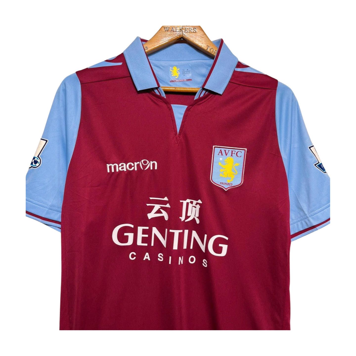 Macron Aston Villa FC 2012 Signed Clark #21 Home Macron Jersey M Size US M / EU 48-50 / 2 - 1 Thumbnail