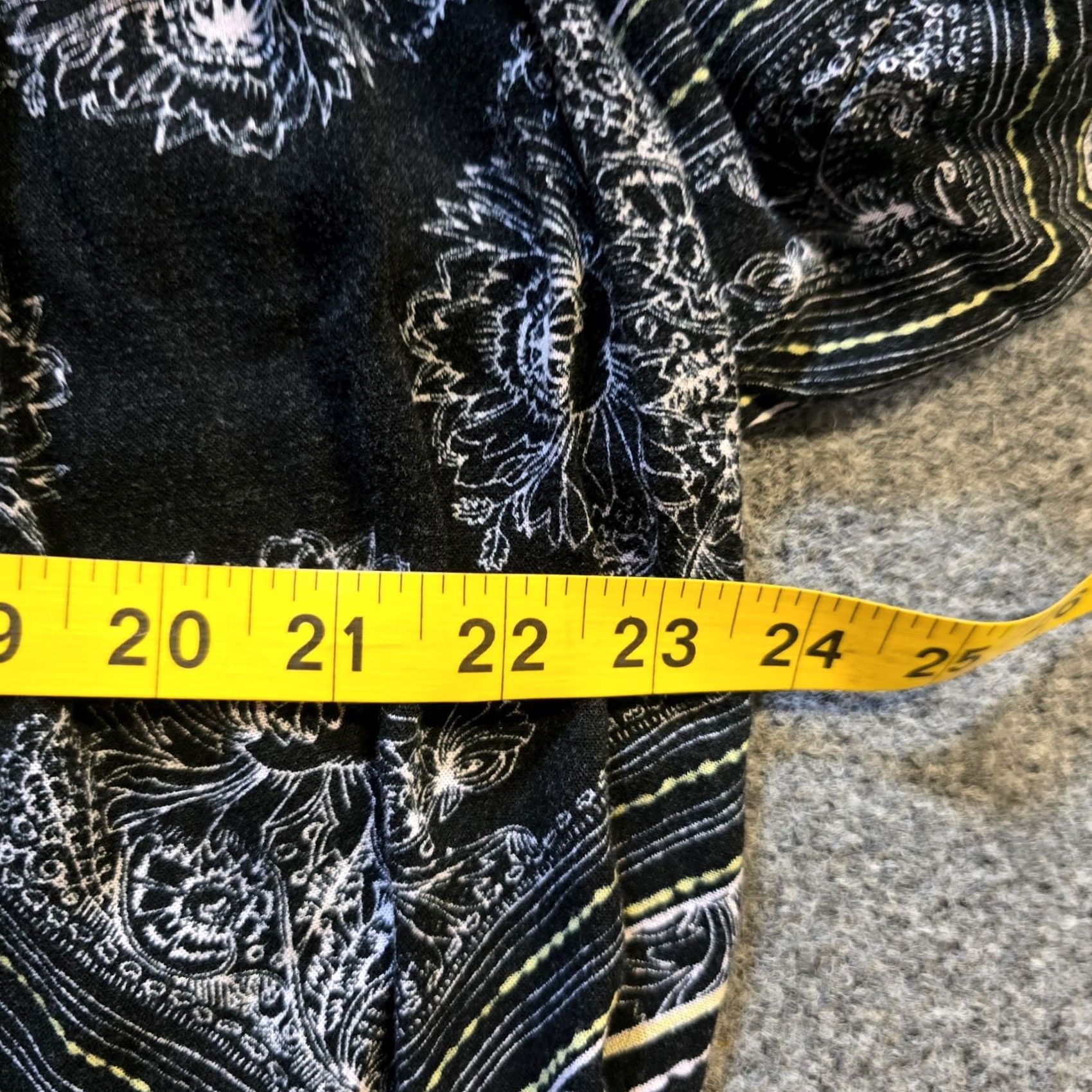 Free People Free People Top Blouse Tunic Womens Large Black Bandana V Neck Long Sleeve Bohemian Hippie Outfit Size L / US 10 / IT 46 - 5 Thumbnail