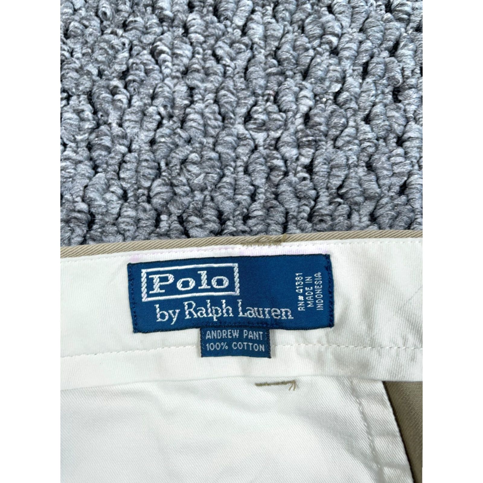 Polo Ralph Lauren VINTAGE Polo Ralph Lauren Pleated Chino Pants Mens 36 x 29 Beige Regular Straight 36/32 Tag Retro Preppy Mens Size US M / EU 48-50 / 2 - 3 Thumbnail