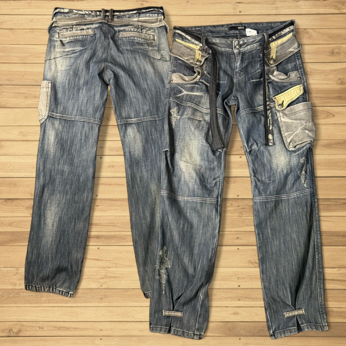 Seditionaries 🔥 Y2k Distressed Bnx Thrashed Tactical Denim Visvim Style Size US 32 / EU 48 - 1 Thumbnail