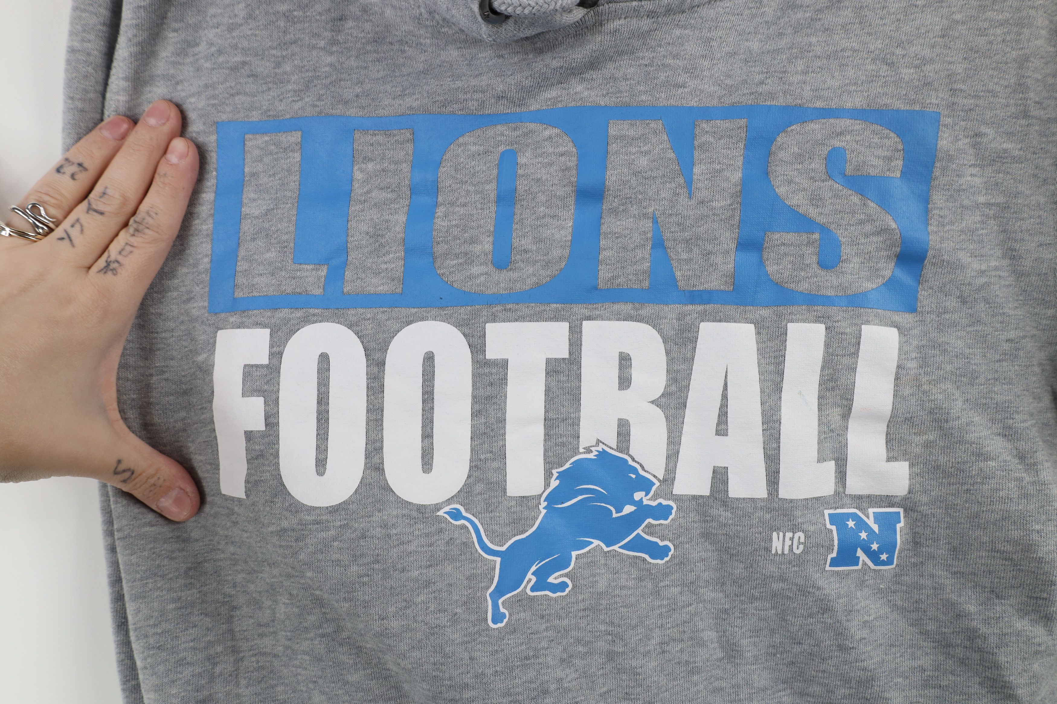 Vintage Vintage Y2K Detroit Lions Football Hoodie Sweatshirt Gray Size US M / EU 48-50 / 2 - 7 Thumbnail