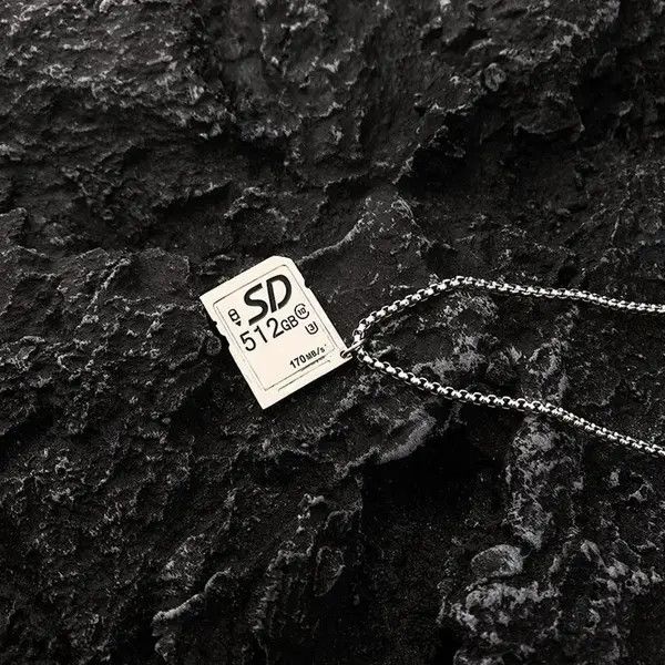 Jewelry SD Card Memory Card Pendant Necklace Size ONE SIZE - 4 Thumbnail