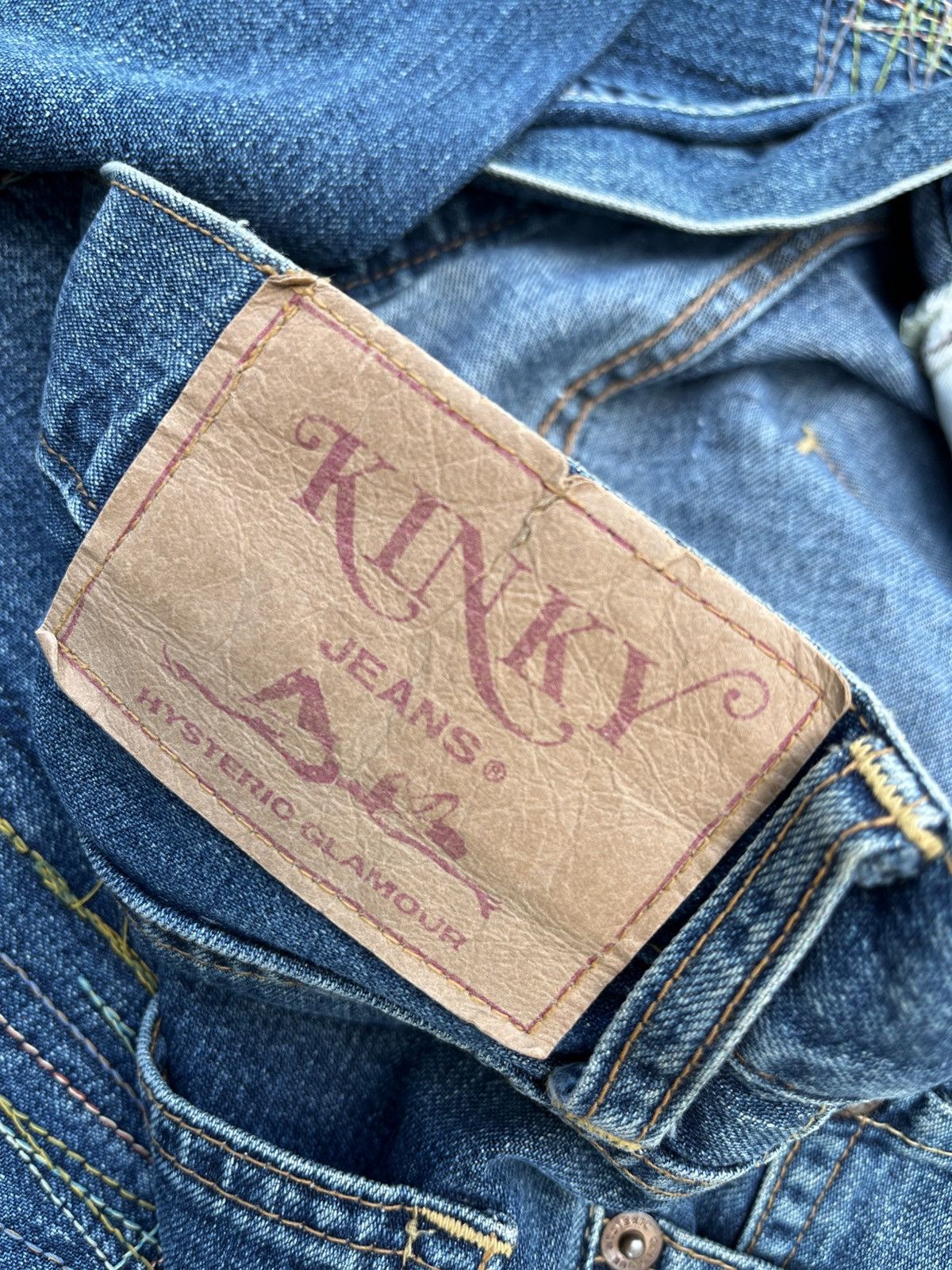 Hysteric Glamour Vtg Punk Thread Line “KINKY” Hysteric Glamour Jeans Size 27" / US 4 / IT 40 - 4 Thumbnail