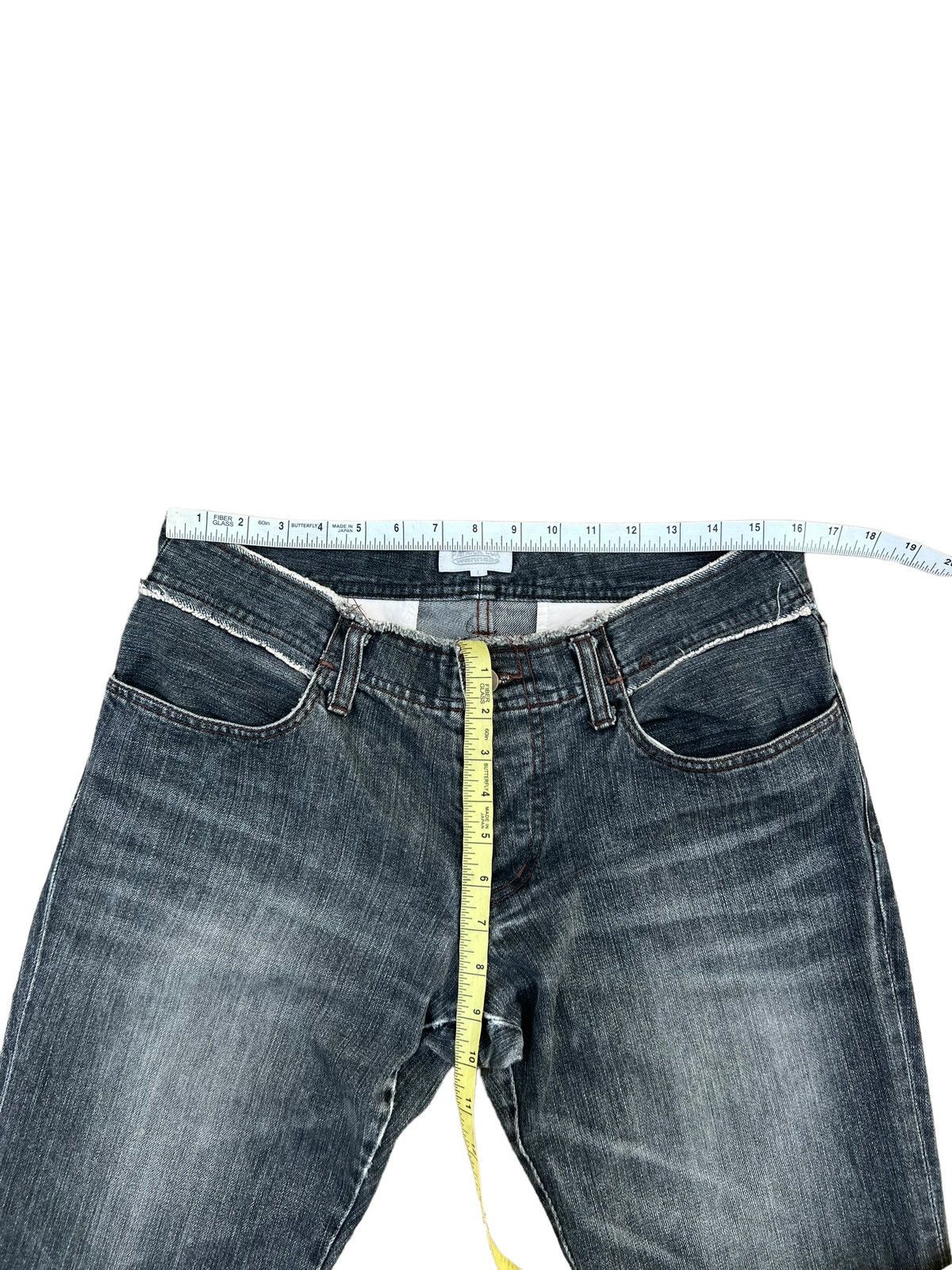 Vintage VTG Patrick Cox Wannabe Fade Black Denim Flare Jeans Size US 31 - 3 Thumbnail