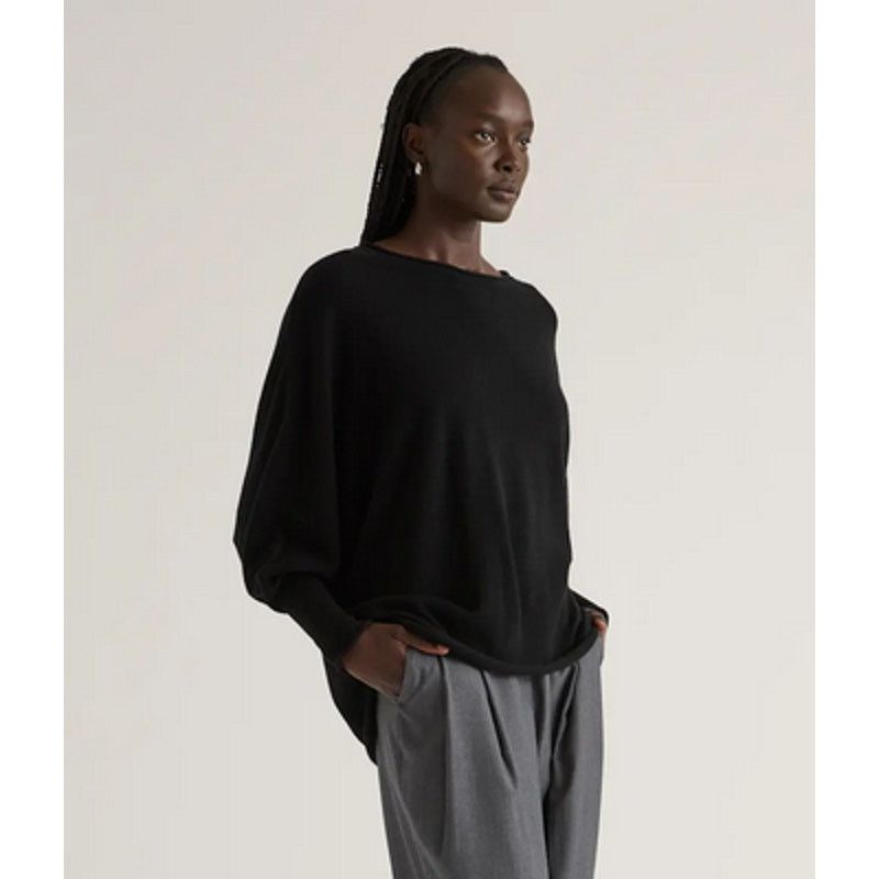 Quince Mongolian Cashmere Batwing Sweater Black Size S/M Size S / US 4 / IT 40 - 3 Thumbnail