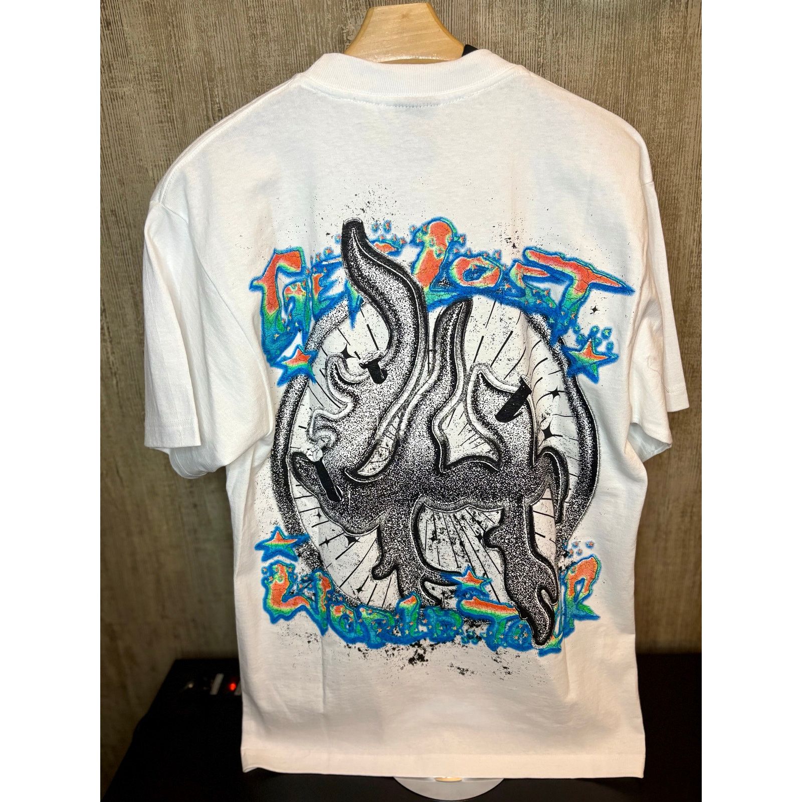 Other NEW Sz. M - Men's Lost Hills Skull Shirt (wht/blue/orange) Size US M / EU 48-50 / 2 - 2 Thumbnail