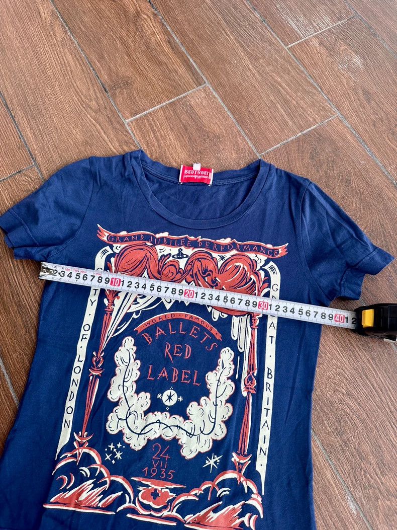 Vivienne Westwood Vivienne Westwood size2 Blue and white printed T-shirt Size S / US 4 / IT 40 - 6 Thumbnail