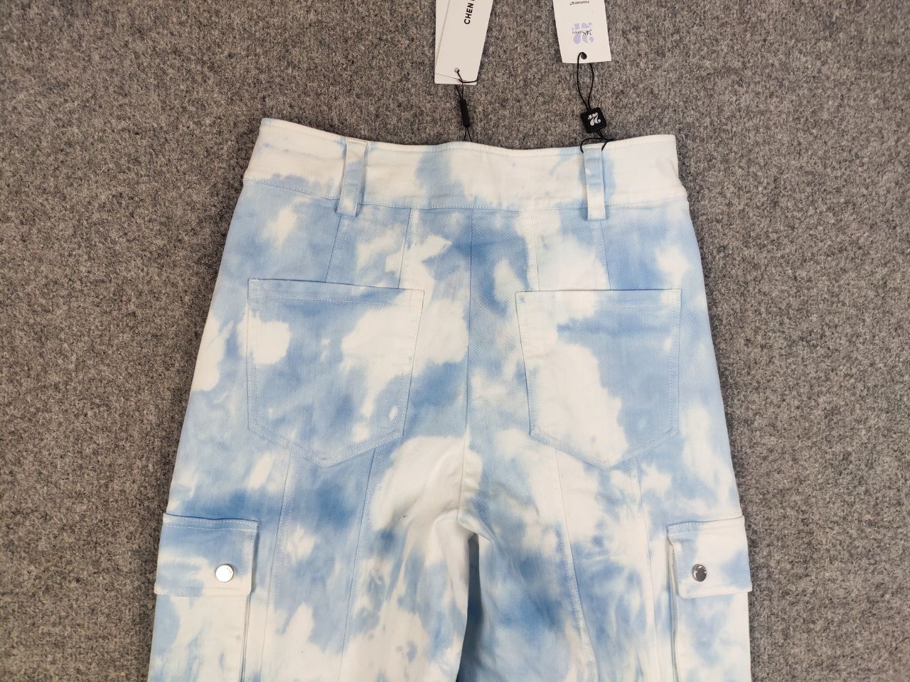 CHENPENG Chen Peng Japan Design Roman Column Trouser Blue Cargo Pants Size US 32 / EU 48 - 13 Thumbnail