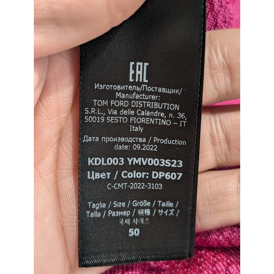 Tom Ford o1rshd1 Zip Hoodie in Light Magenta Size US M / EU 48-50 / 2 - 16 Thumbnail