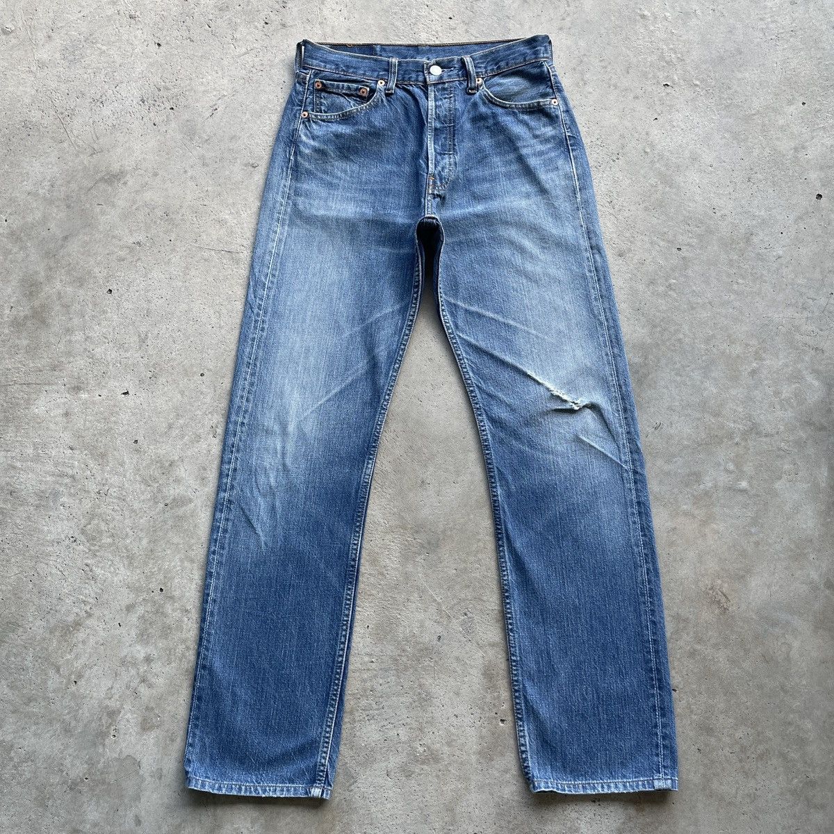 Levi's W29💥 Vintage Levi’s 501 Faded Jeans Denim Pants Distressed Size US 29 - 1 Thumbnail