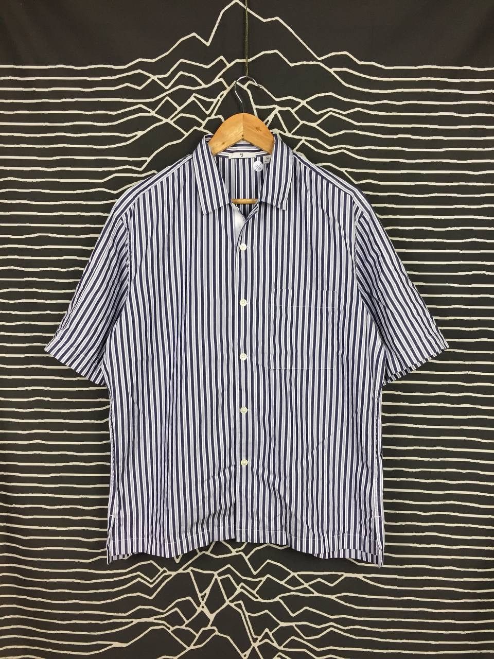 Jil Sander × Uniqlo J+ Jil Sander Uniqlo Striped Oversized Short Sleeve Shirt Size US M / EU 48-50 / 2 - 1 Thumbnail