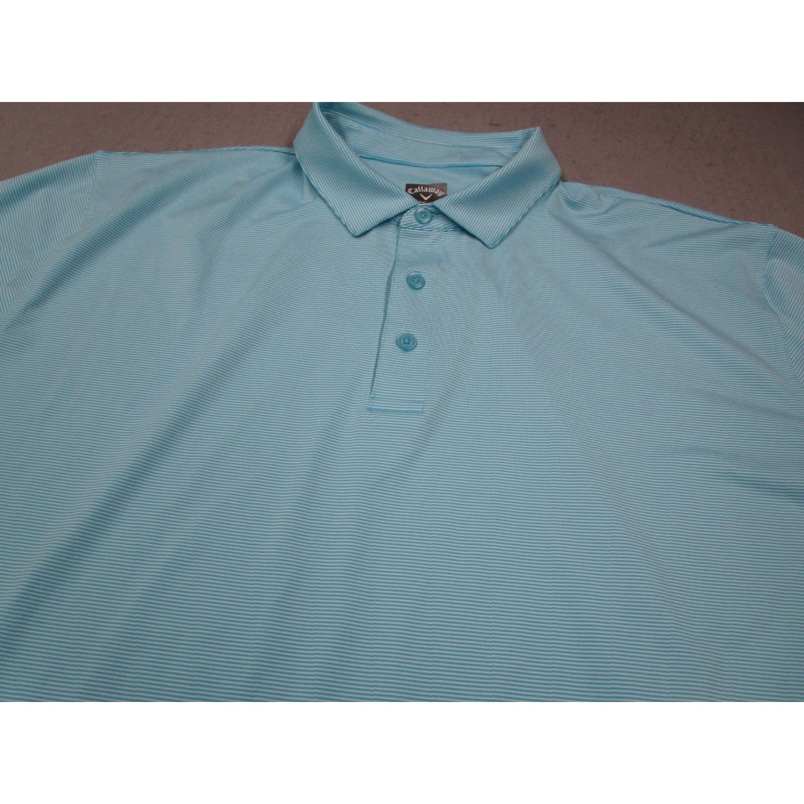 Callaway CALLAWAY Polo Shirt Mens 2XL Blue Opti Dri Short Sleeve Performance Golf Polo Shirt Size US XXL / EU 58 / 5 - 2 Thumbnail