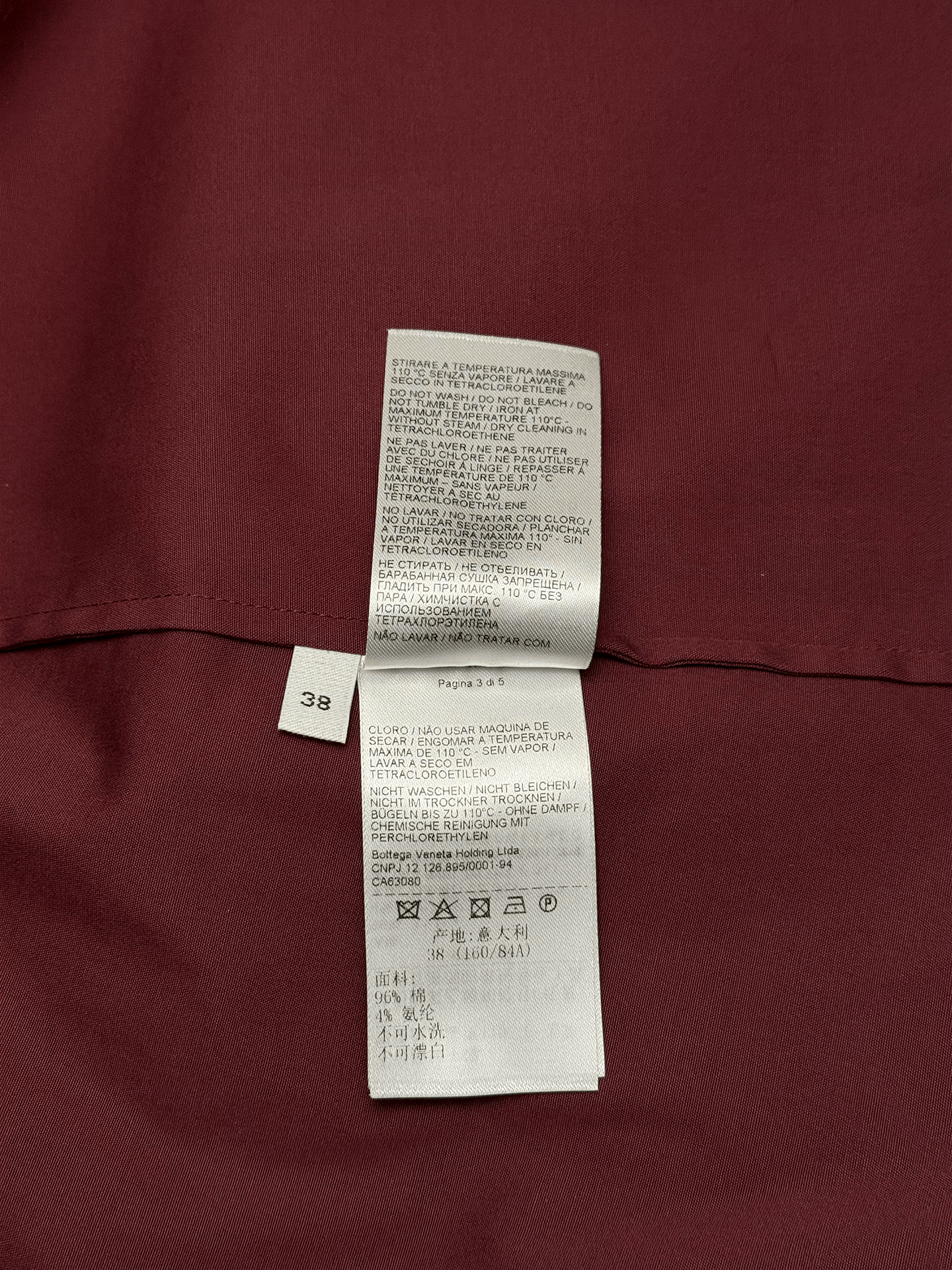 Bottega Veneta Bottega Veneta button-up midi wine dress Size XS / US 0-2 / IT 36-38 - 7 Thumbnail